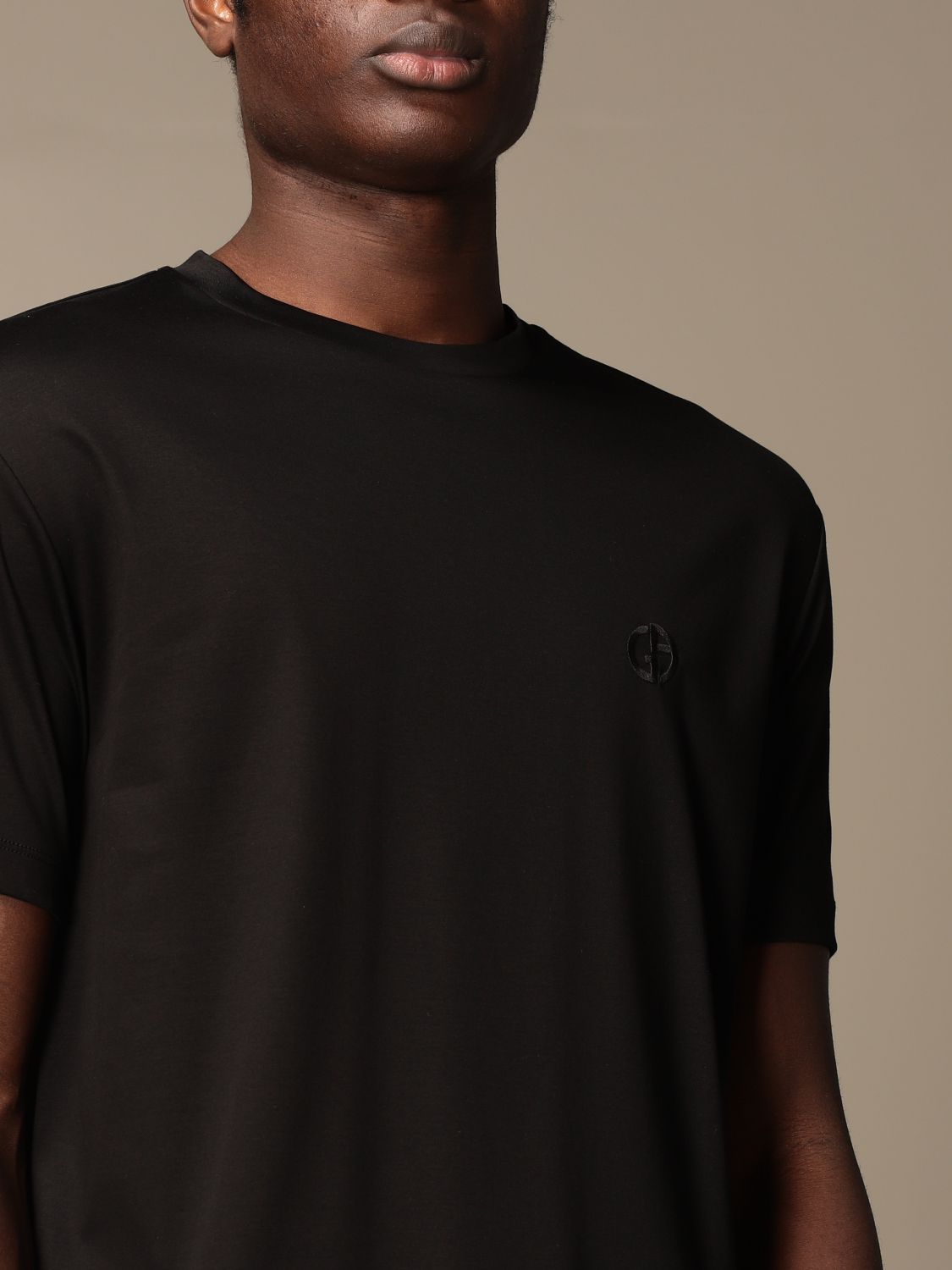 plain black armani t shirt