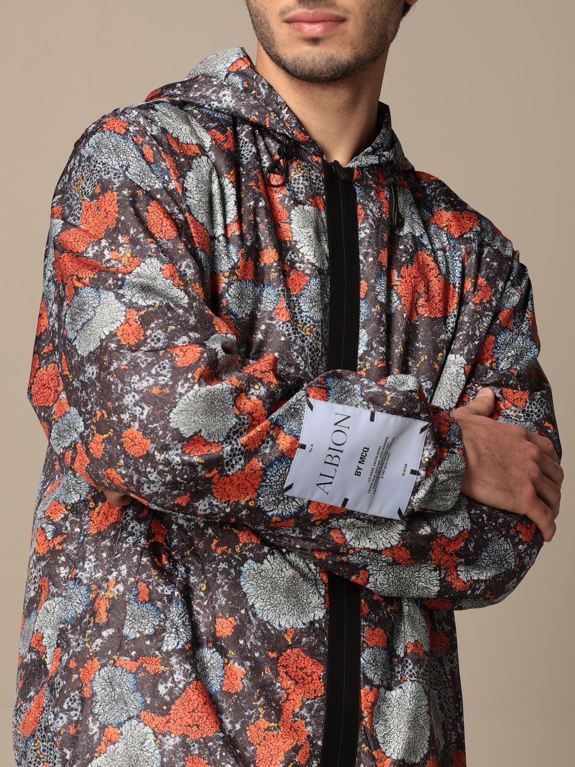 Jacket Mcq: Albion by McQ printed nylon jacket multicolor 5
