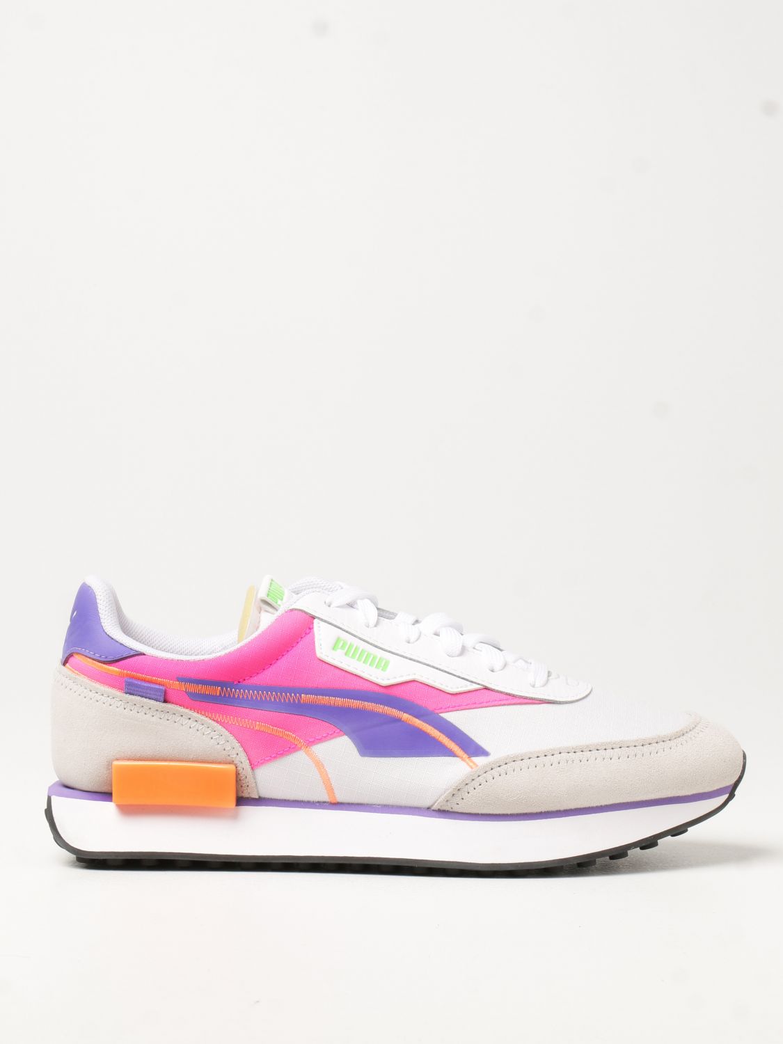 Puma Future Rider Twofold Sd Sneakers In Canvas And Suede White Puma Sneakers Online On Giglio Com