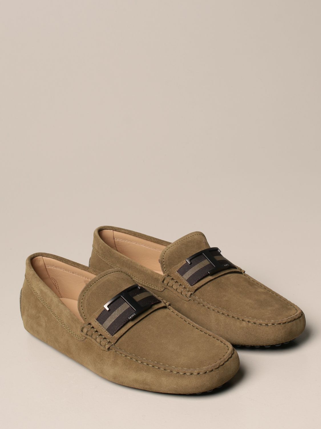 TODS: Tod's suede loafers | Loafers Tods Men Military | Loafers Tods ...
