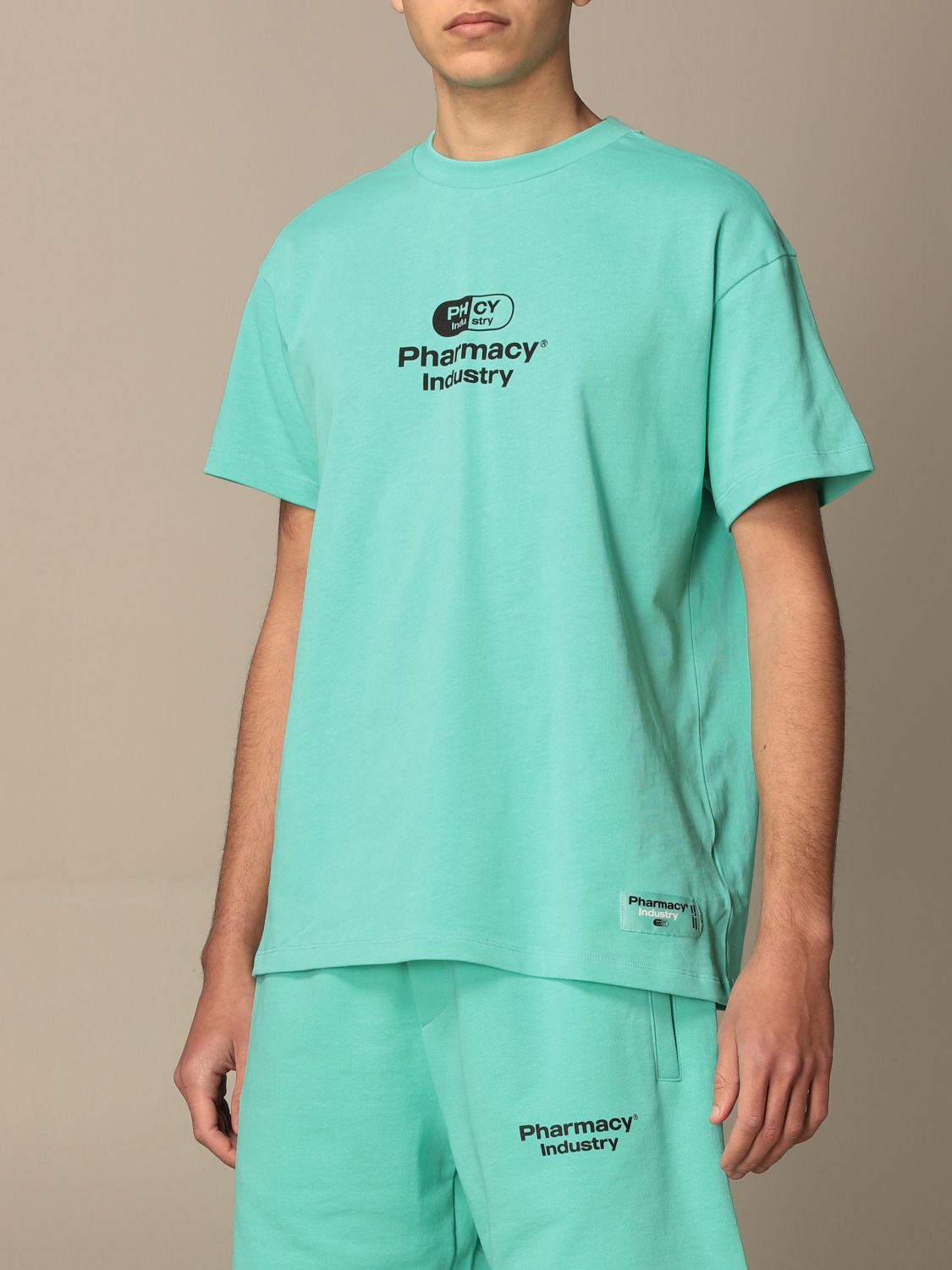 Pharmacy Industry Outlet: cotton t-shirt with pill logo - Mint | T ...