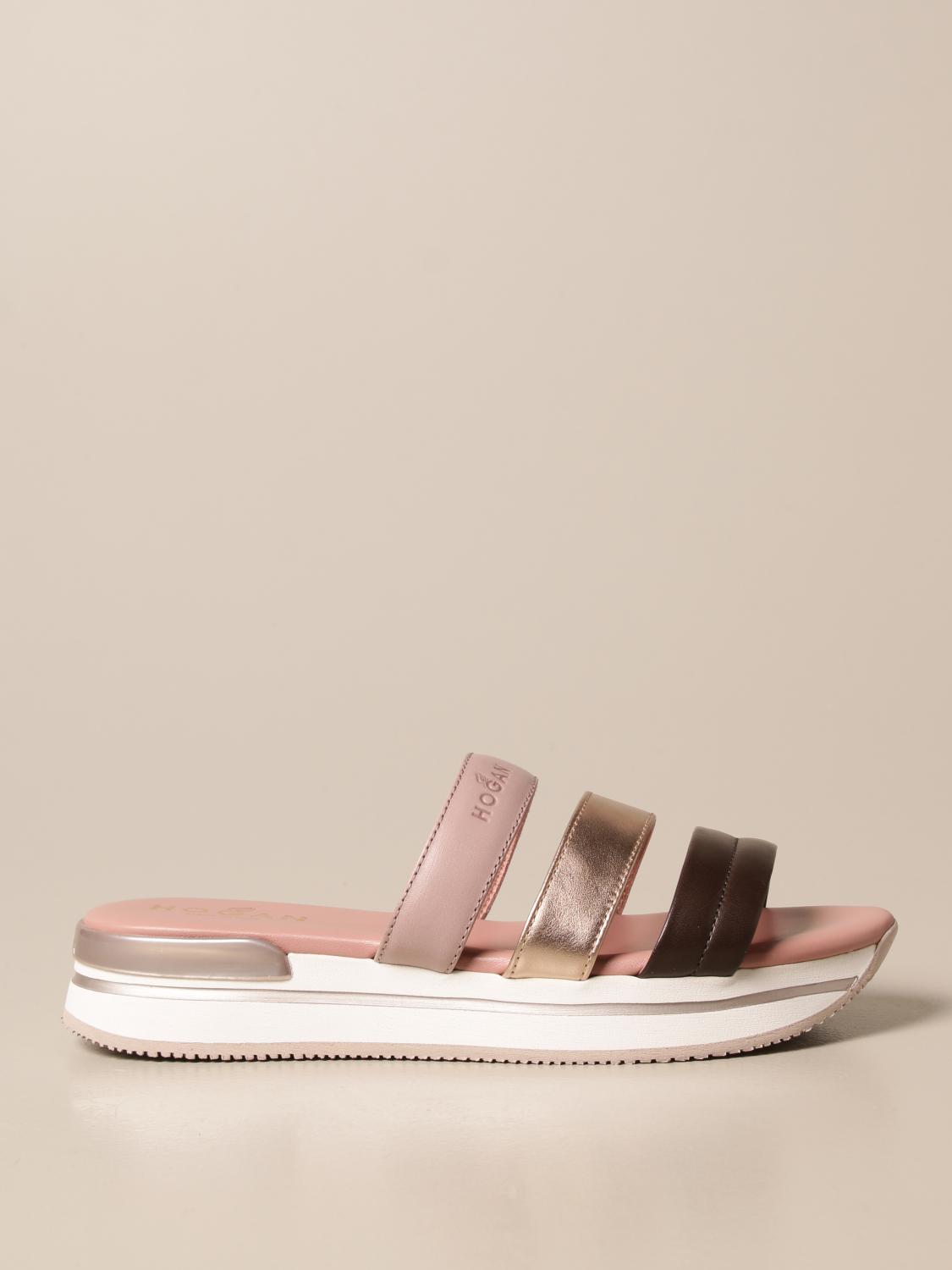 beige flat sandals