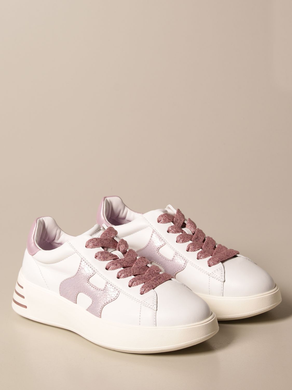 HOGAN: H564 sneakers in leather with wavy H | Sneakers Hogan Women ...