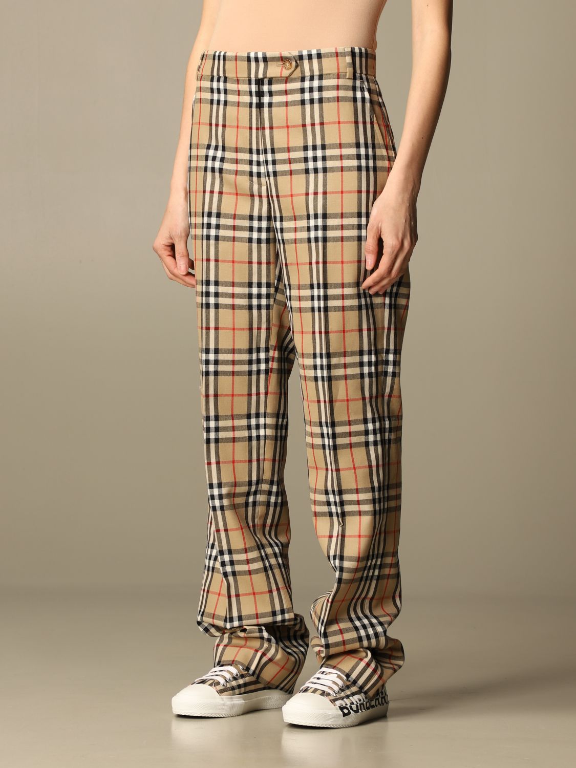 Burberry Vintage Check Tailored Trousers  Farfetch