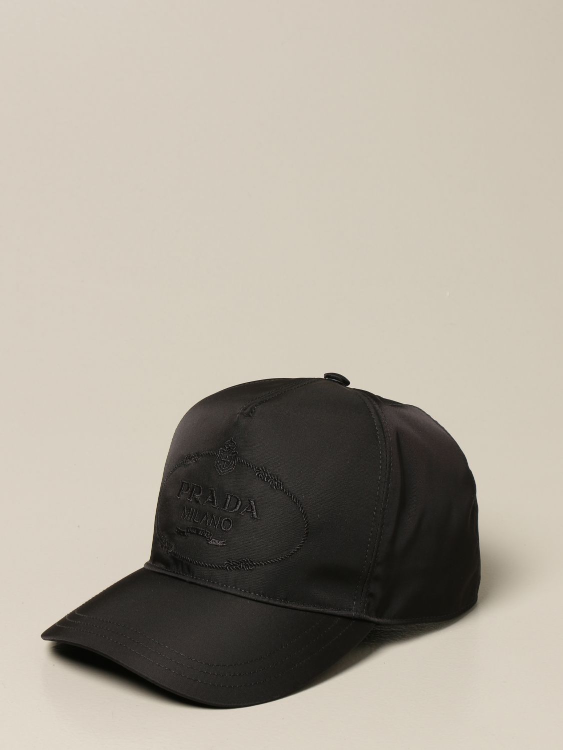 PRADA: baseball cap with logo - Black | Hat Prada 2HC179 2B15 GIGLIO.COM