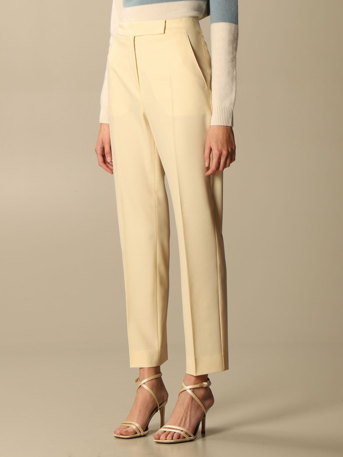 Tempo Max Mara trousers in virgin wool and Mohair