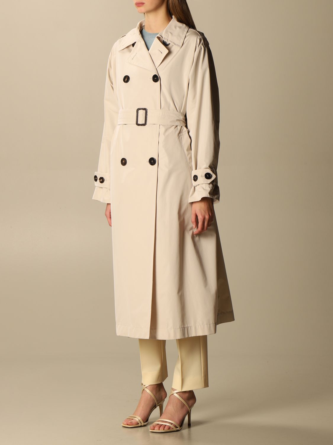 MAX MARA THE CUBE: Double-breasted trench coat Cimper | Trench Coat Max ...