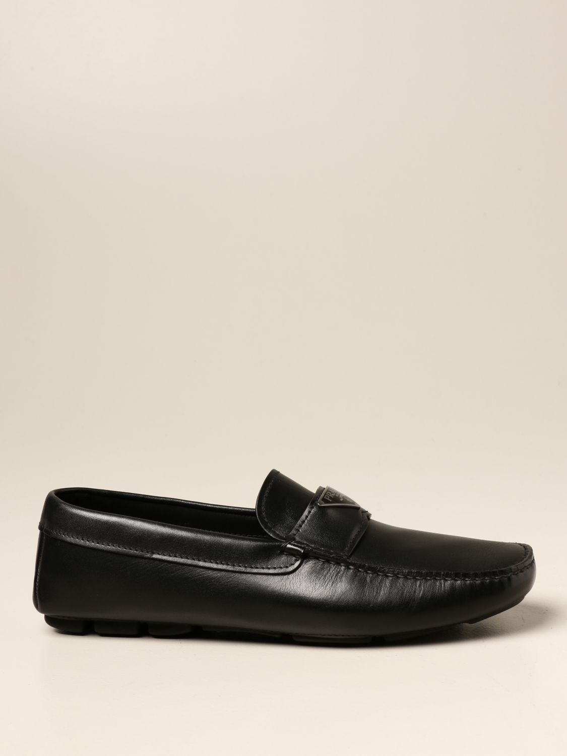prada black shoes mens