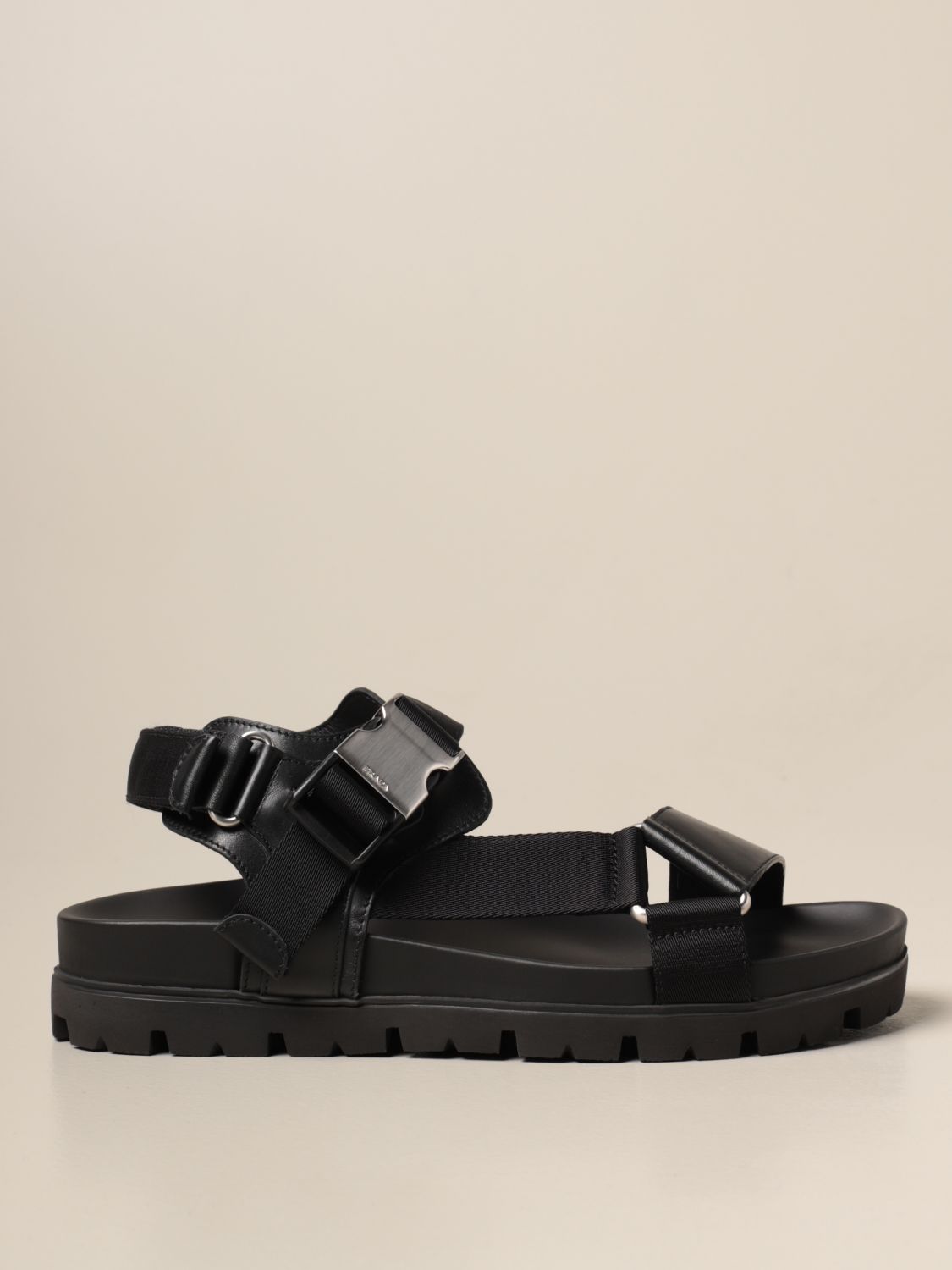 prada black sandals