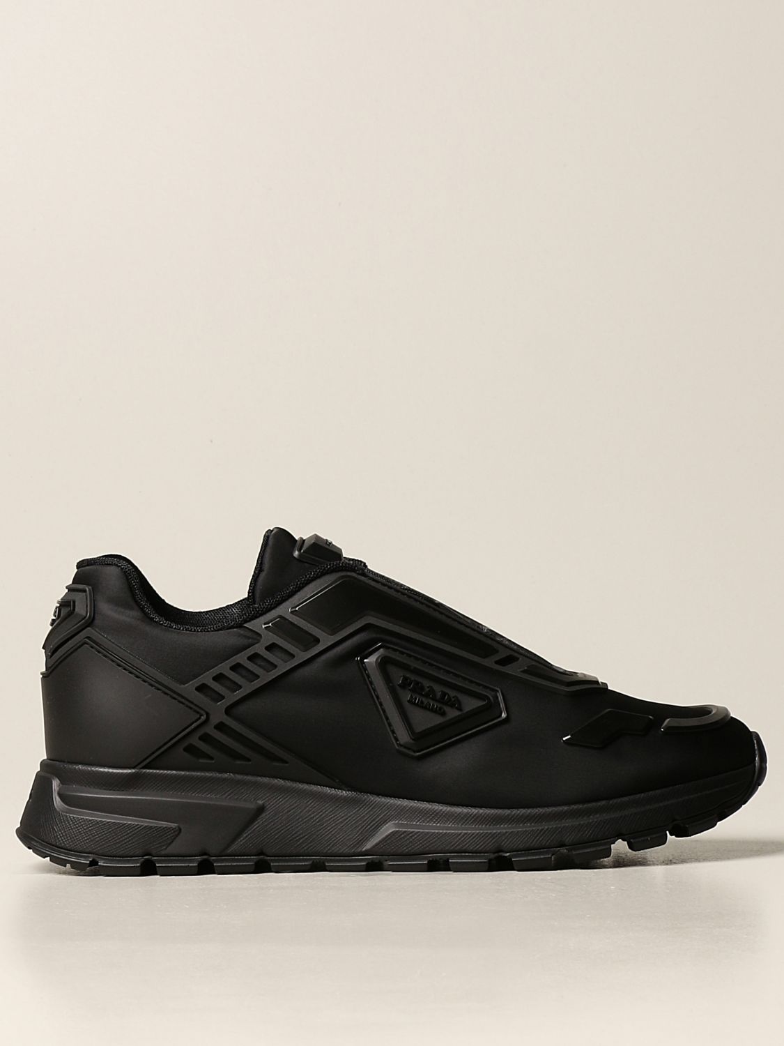 black and grey prada sneakers