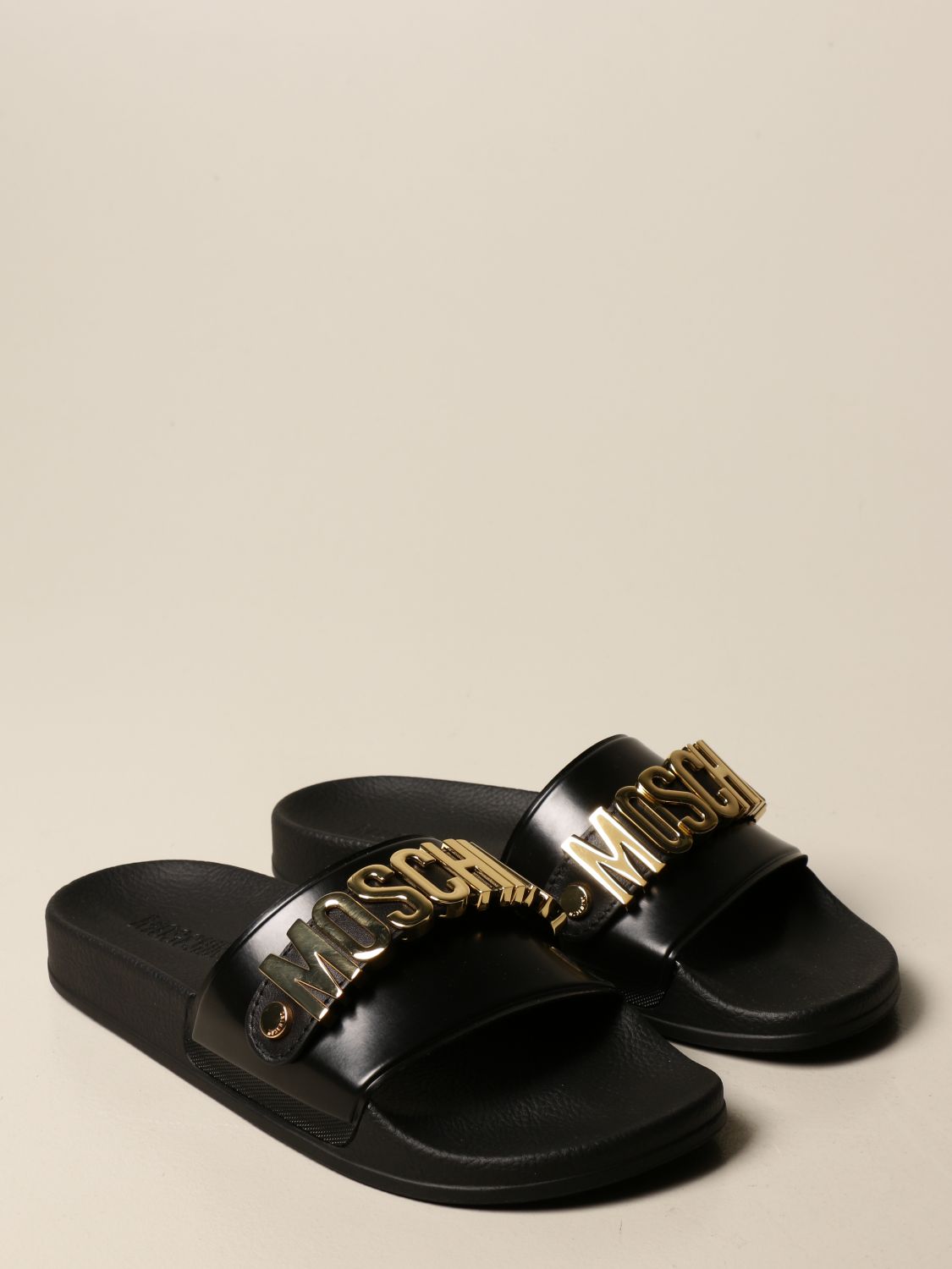 MOSCHINO COUTURE: slipper sandal in 