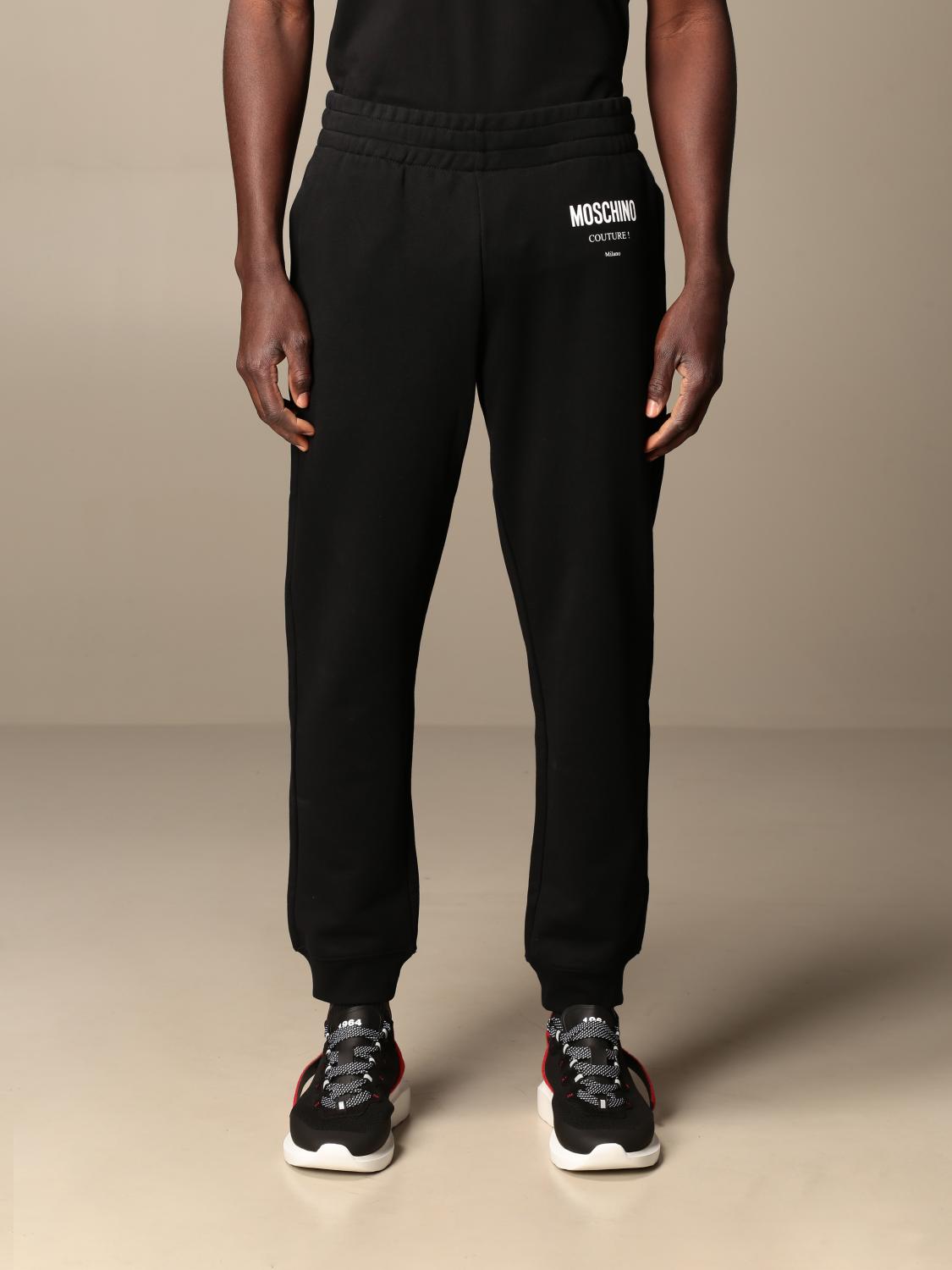 moschino grey joggers mens