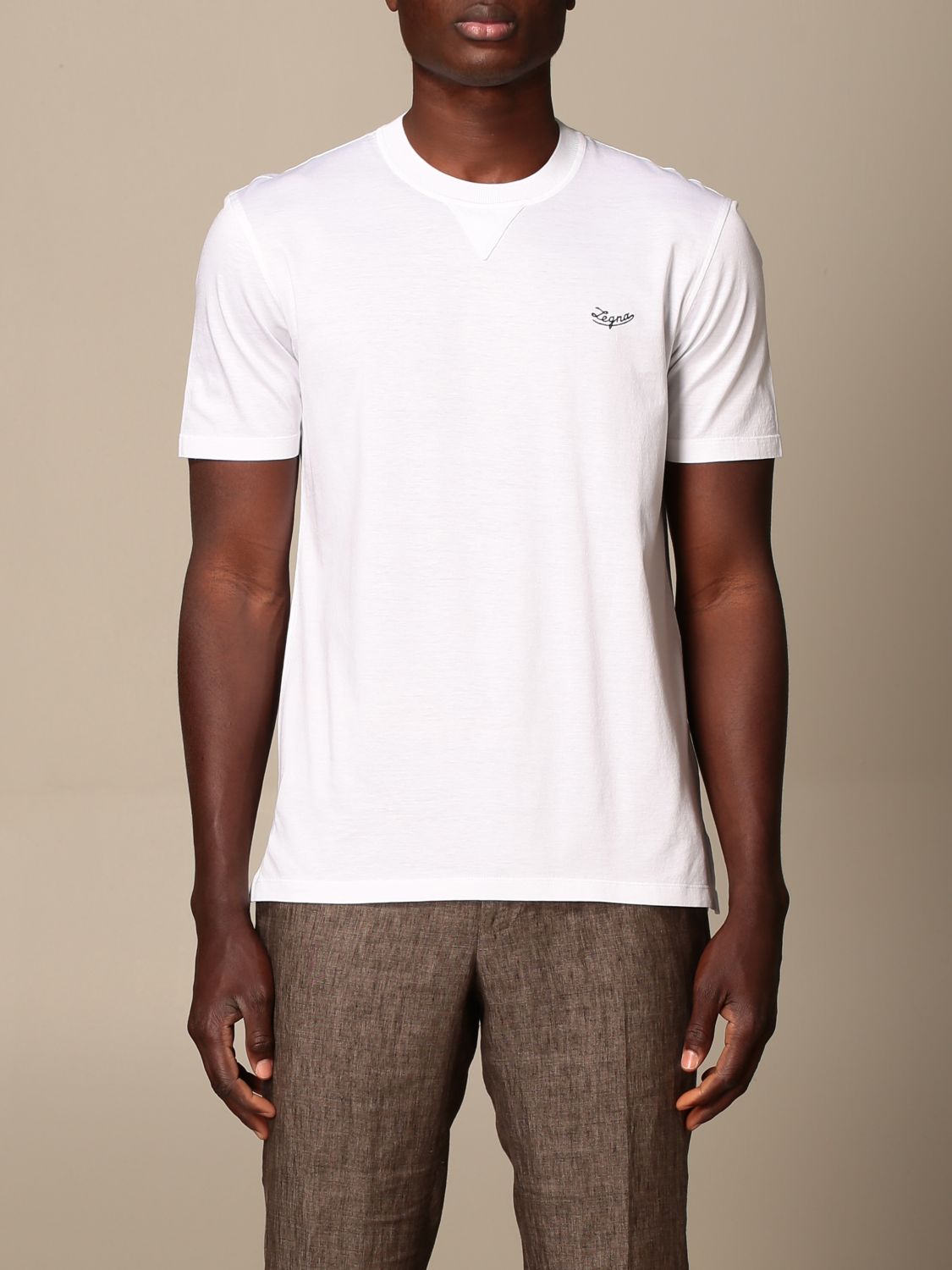 Zegna Outlet: Ermenegildo T-shirt in pure cotton - White | Zegna t