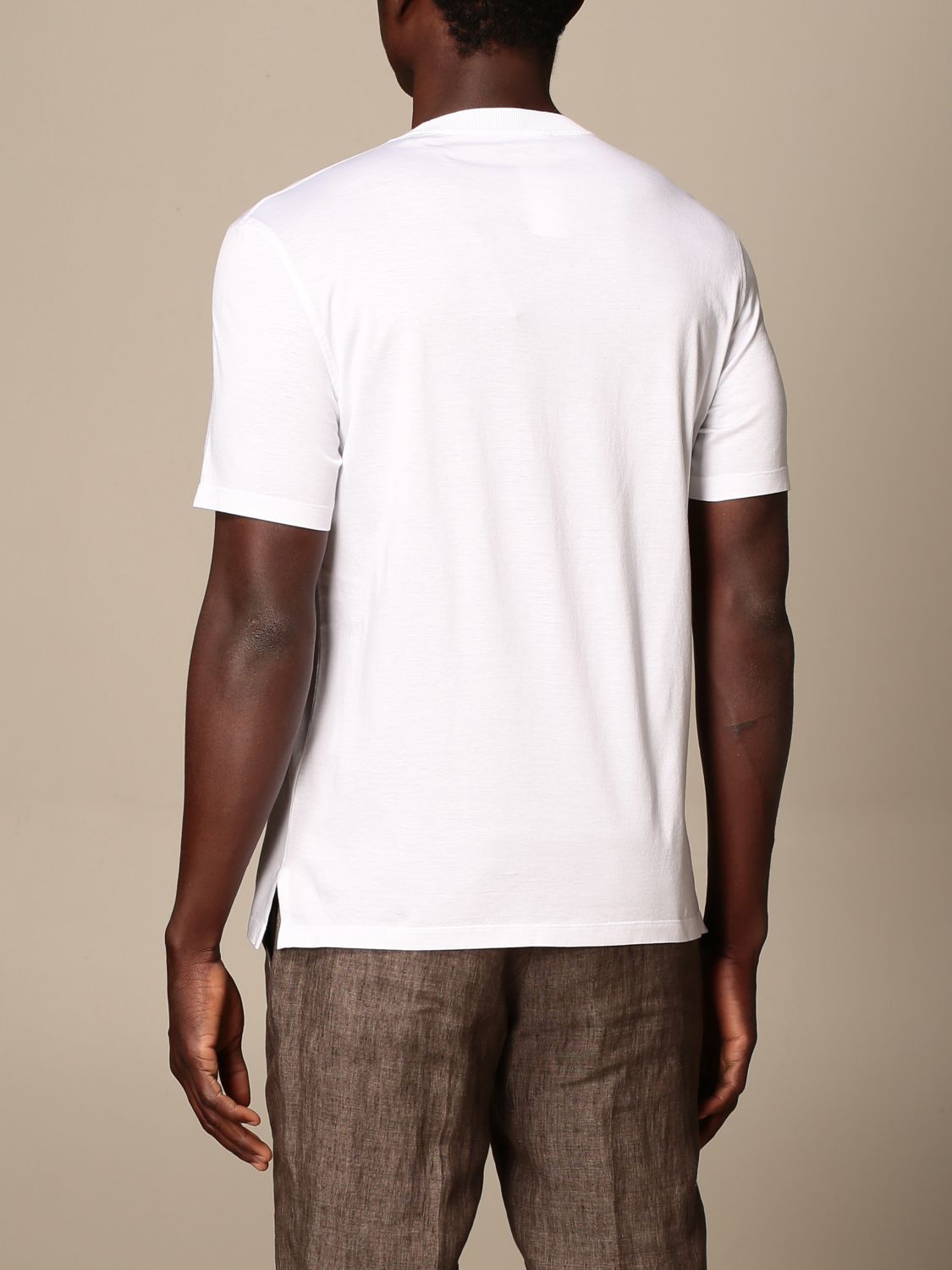 Zegna Outlet: Ermenegildo T-shirt in pure cotton - White | T-Shirt