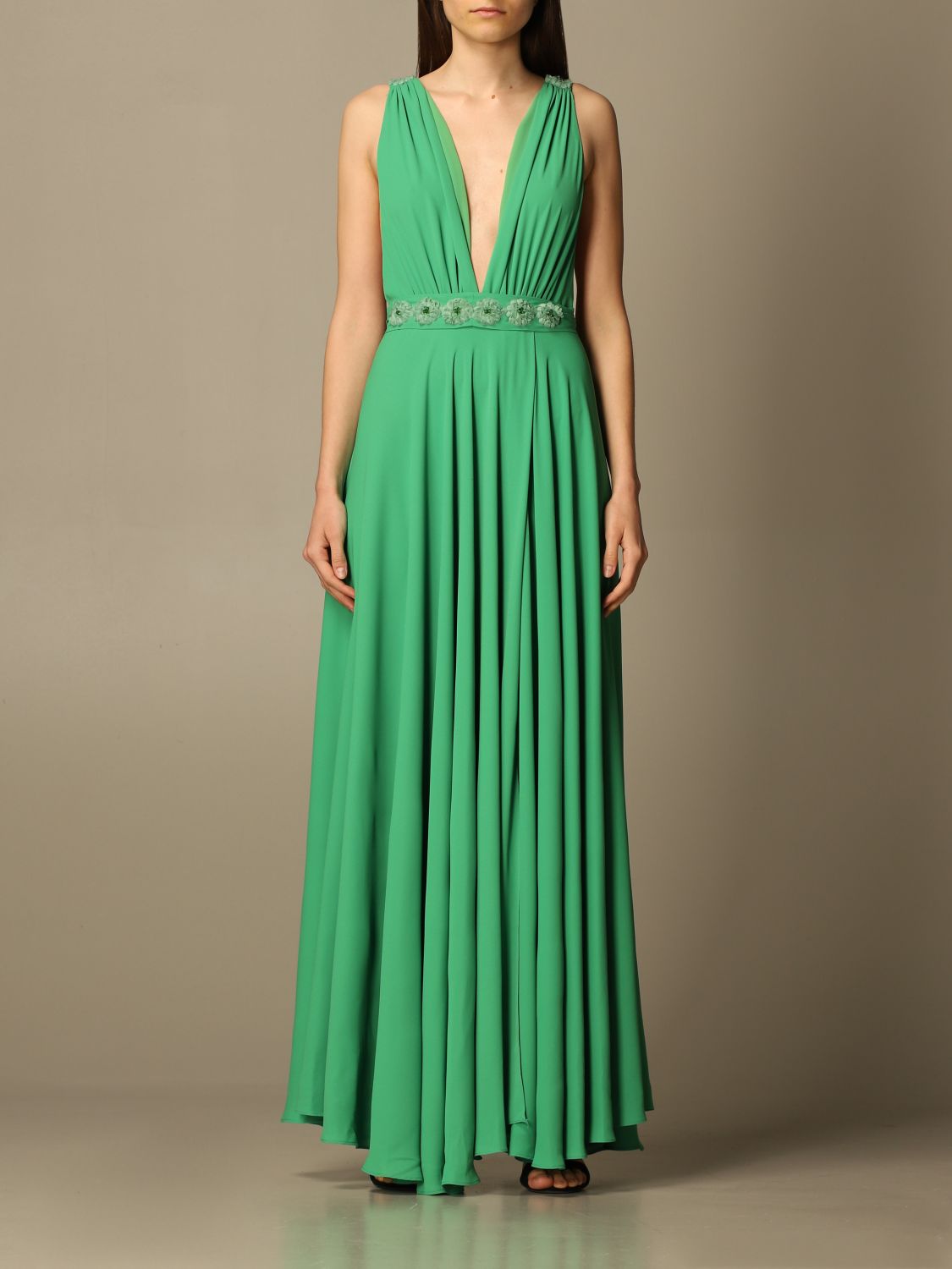 H COUTURE: Dress women - Green | Dress H Couture H.V2813 3122 GIGLIO.COM