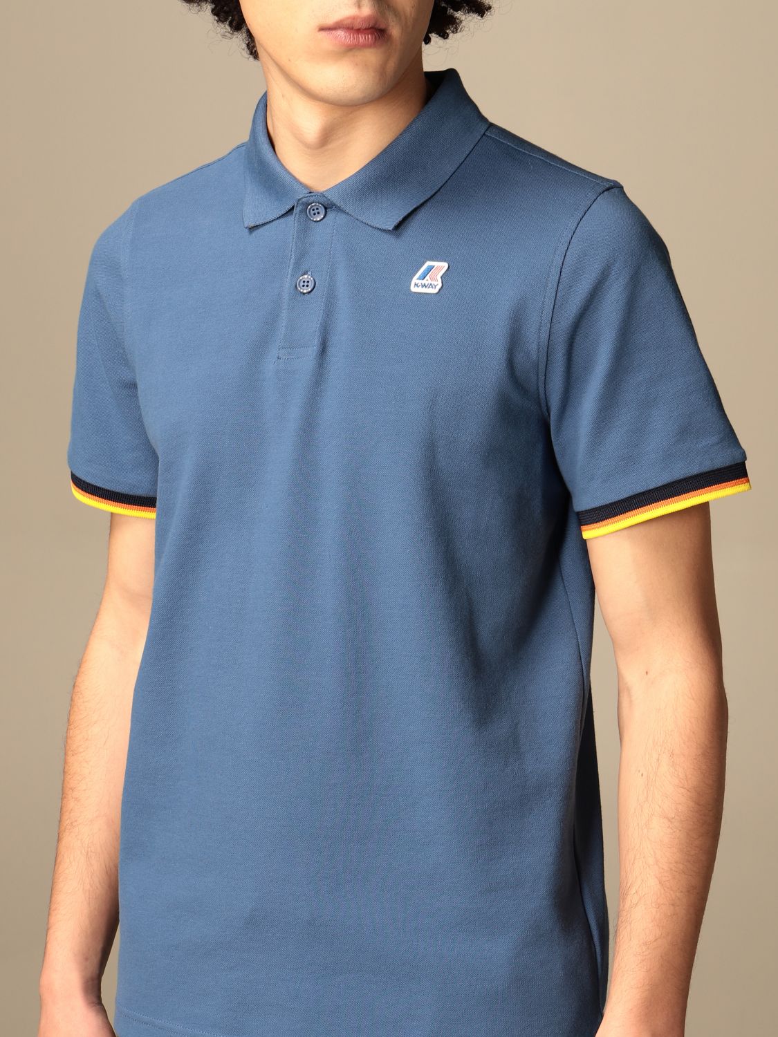 Polo shirt K-Way: Polo shirt men K-way blue 3
