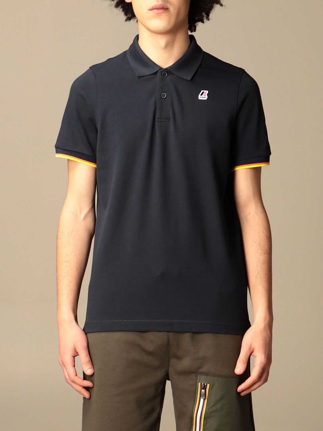 Polo K-Way: Polo Vincent K-way in cotone blue navy 1
