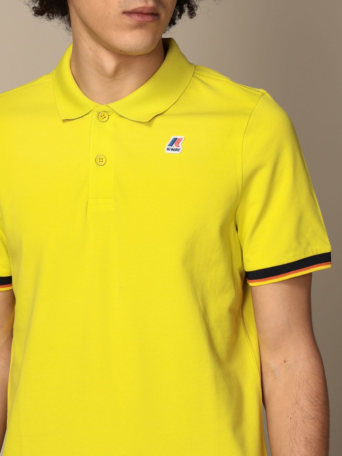 Polo shirt K-Way: Polo shirt men K-way lemon 3
