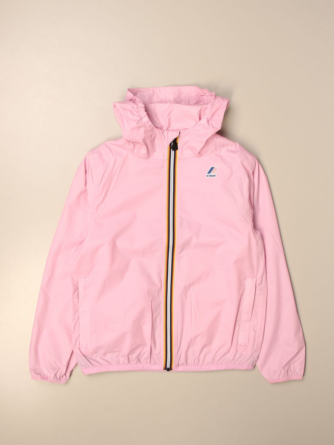 K-WAY: jacket for girl - Pink | K-Way jacket K004BD0 online on GIGLIO.COM