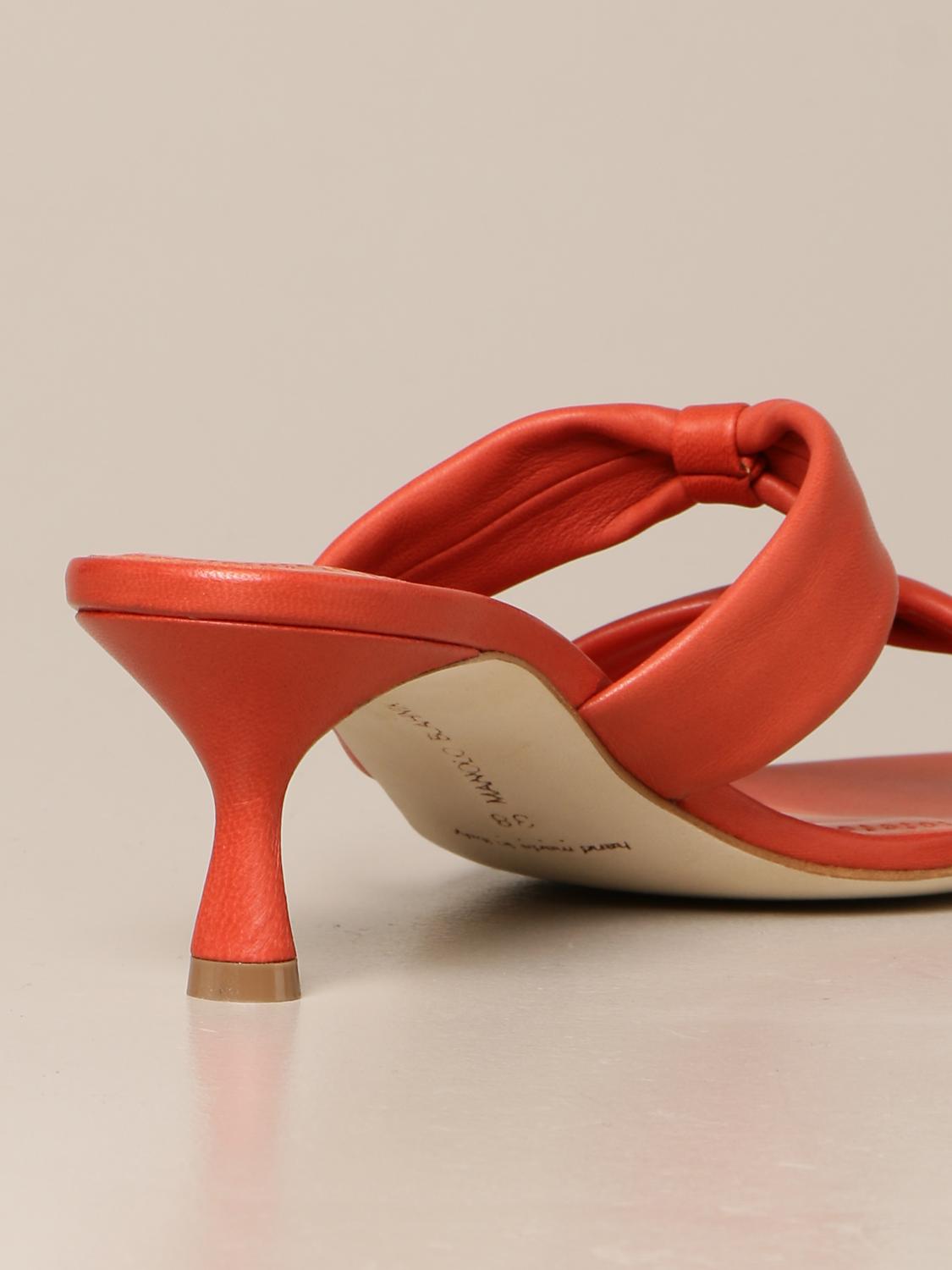 Manolo Blahnik Outlet: Zapatos mujer - Naranja | Zapatos De Tacón Manolo  Blahnik 121-1665-0002 GIGLIO.COM