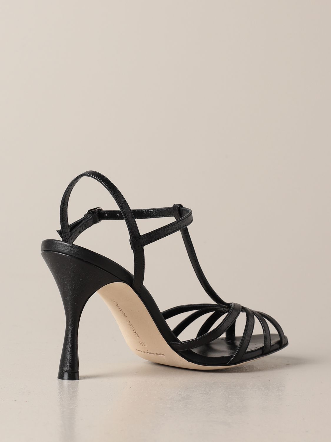 Sandalias de tacón Manolo Blahnik: Zapatos mujer Manolo Blahnik negro 3