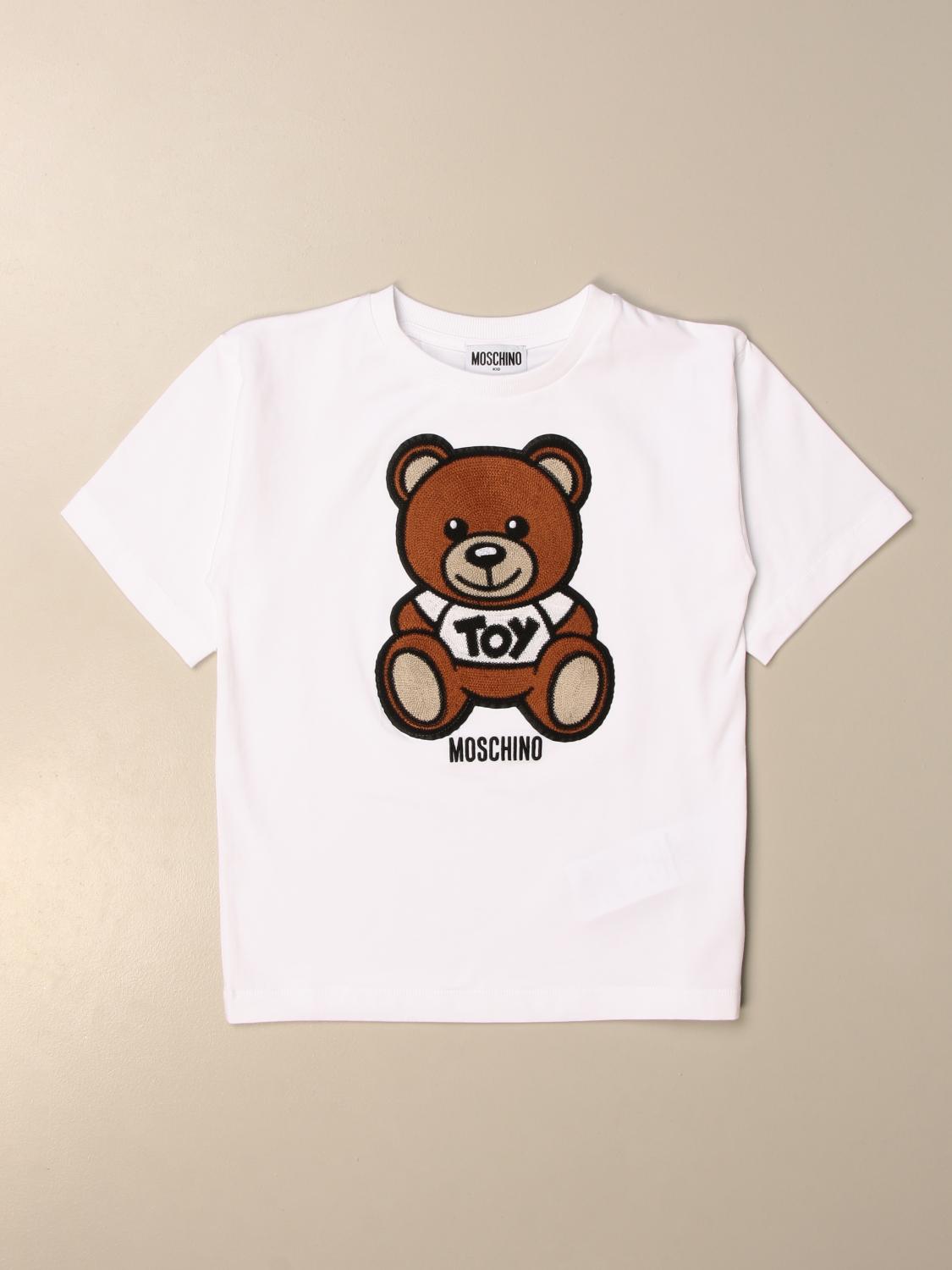 moschino teddy bear t shirt white