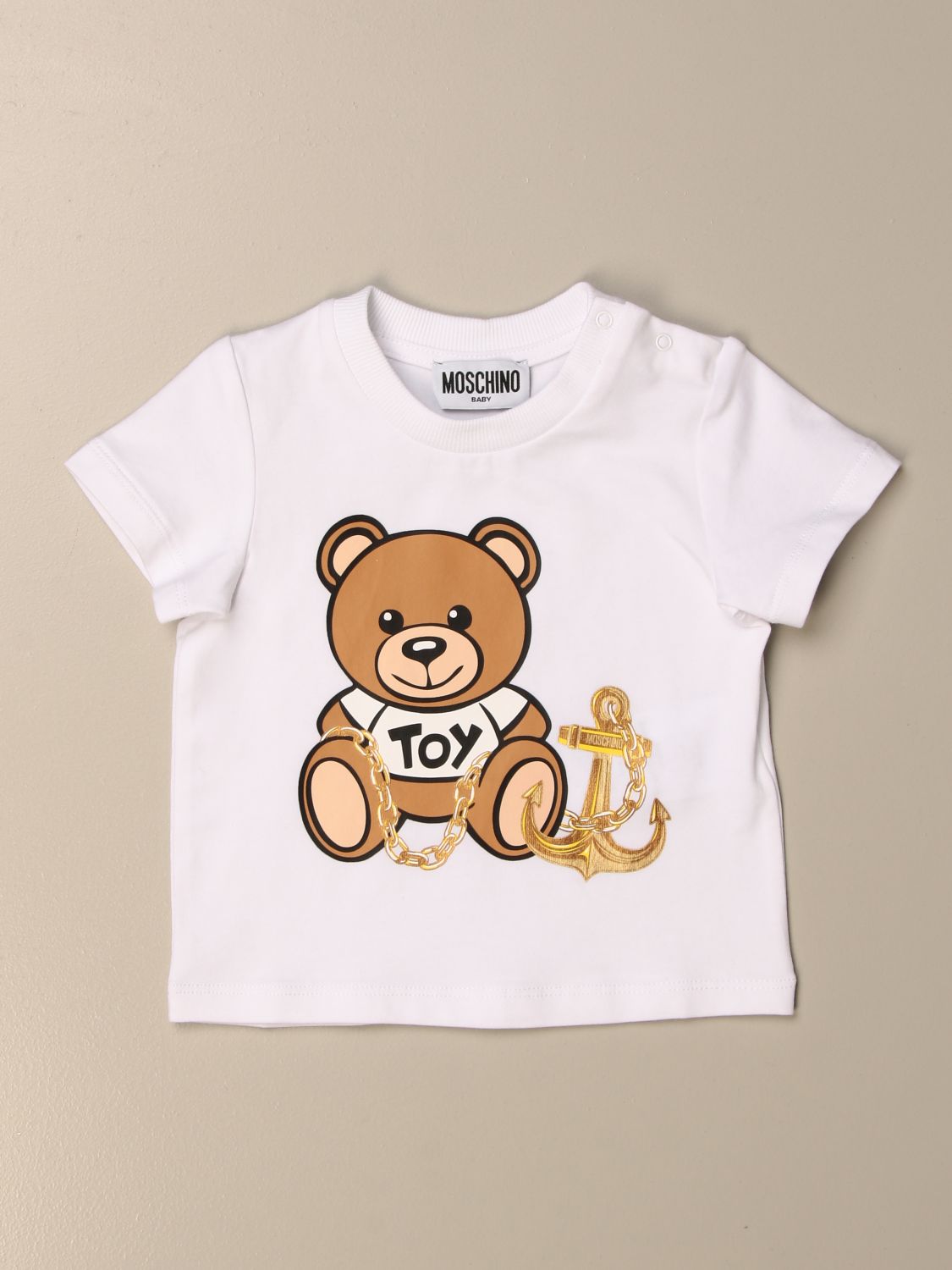 MOSCHINO BABY: cotton t-shirt with big 