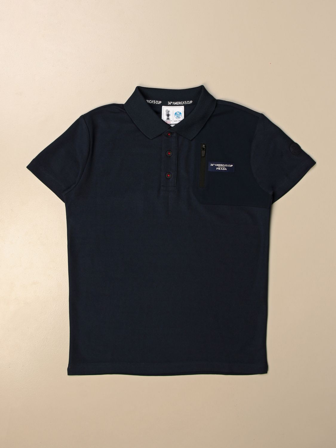 North Sails Prada Outlet: polo shirt for boys - Navy | North Sails Prada  polo shirt 453008 online on 