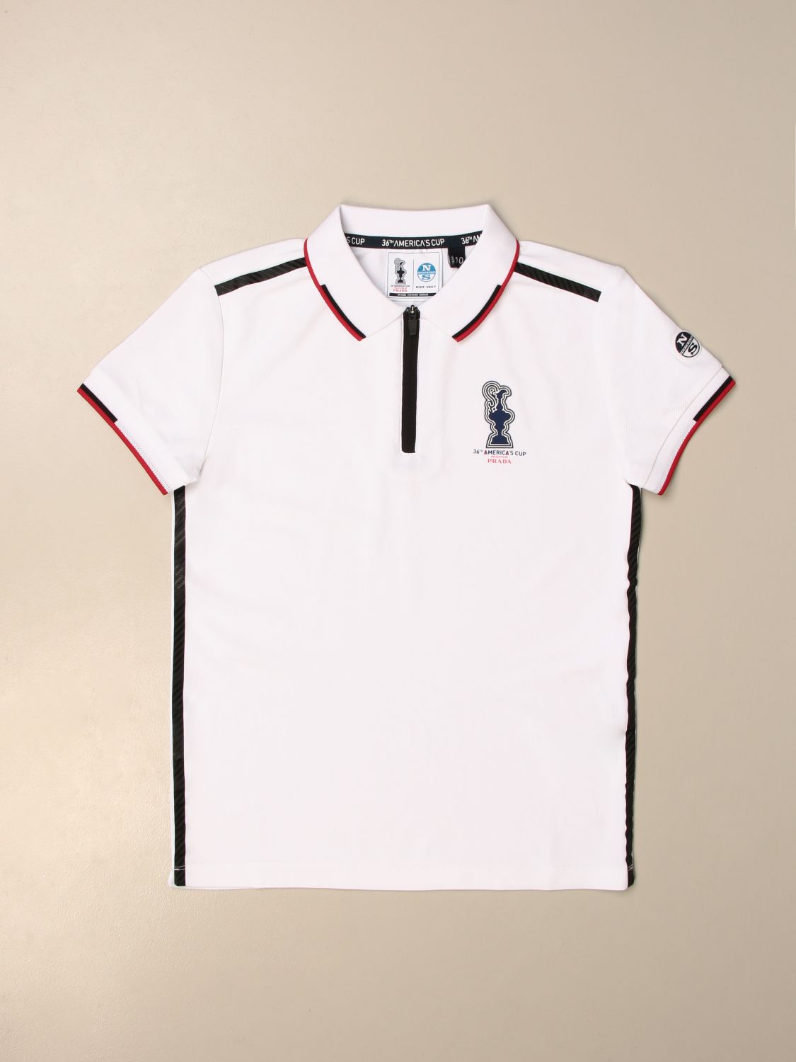 North Sails Prada Outlet: polo shirt for boys - White | North Sails Prada  polo shirt 452800 online on 