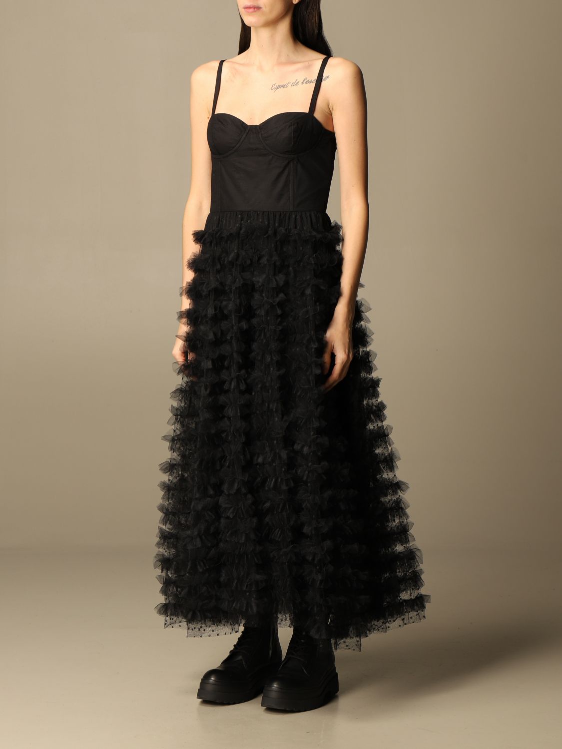 RED VALENTINO：ドレス レディース - ブラック | GIGLIO.COMオンラインのRed Valentino ドレス
