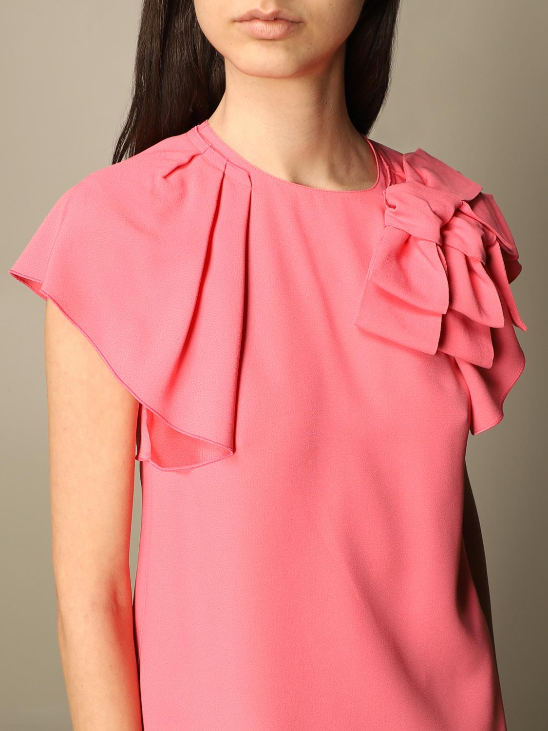 blush pink satin top