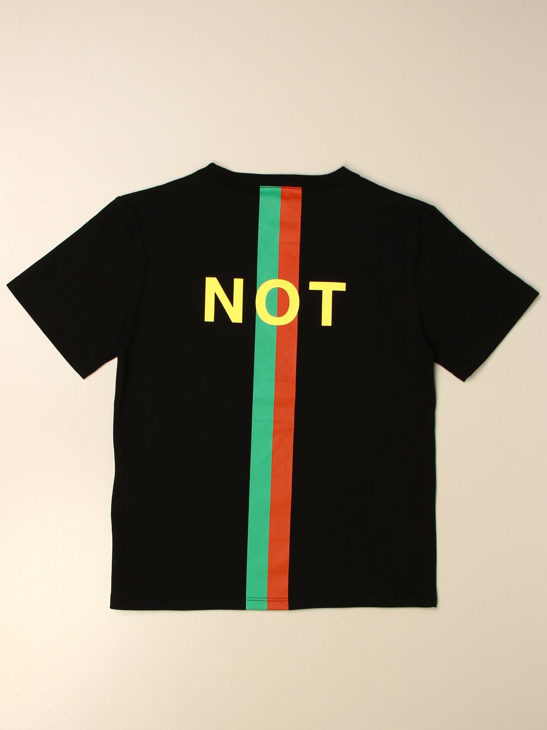 Gucci cotton T shirt with Not Fake print