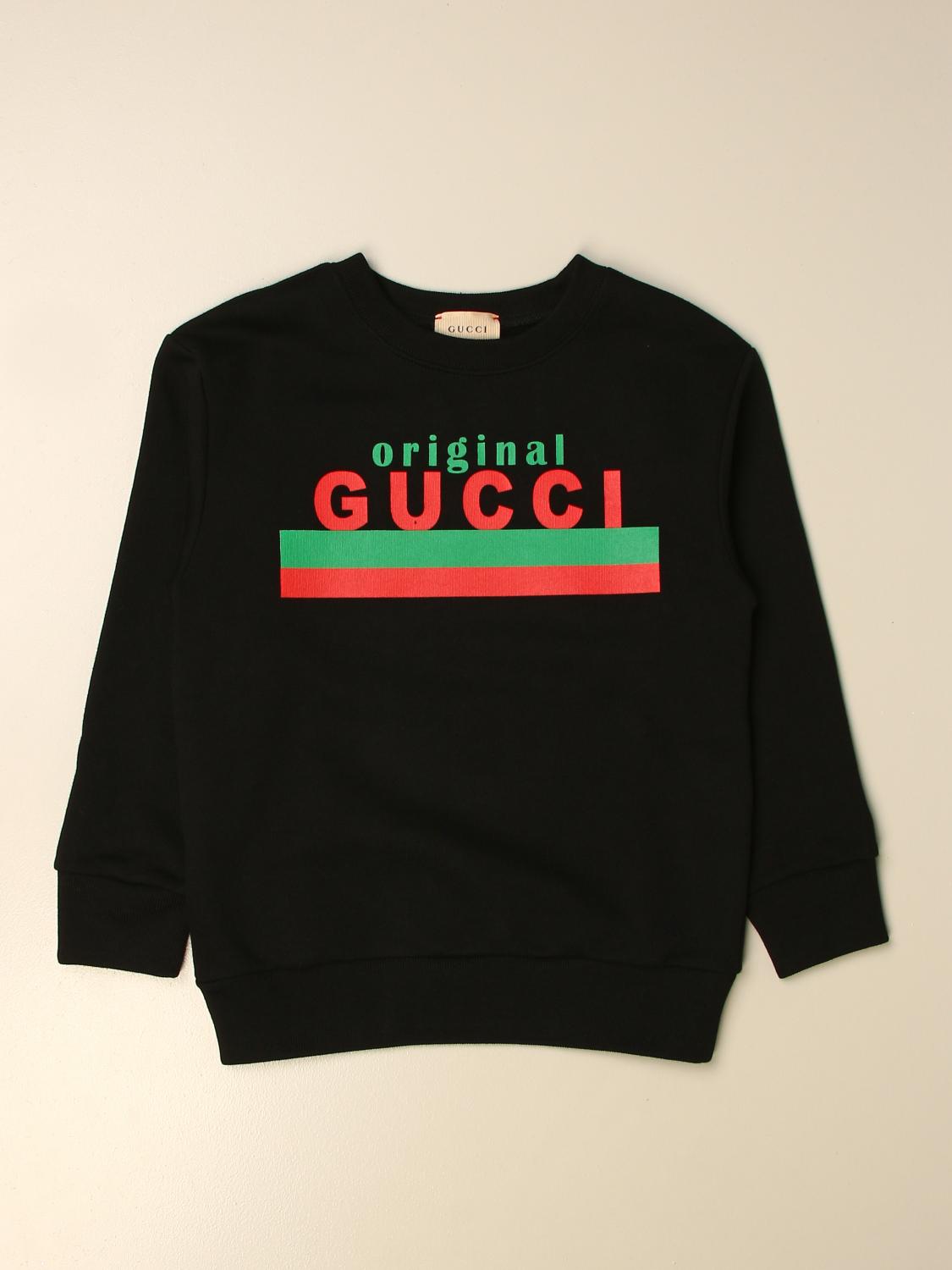 gucci black sweater with logo