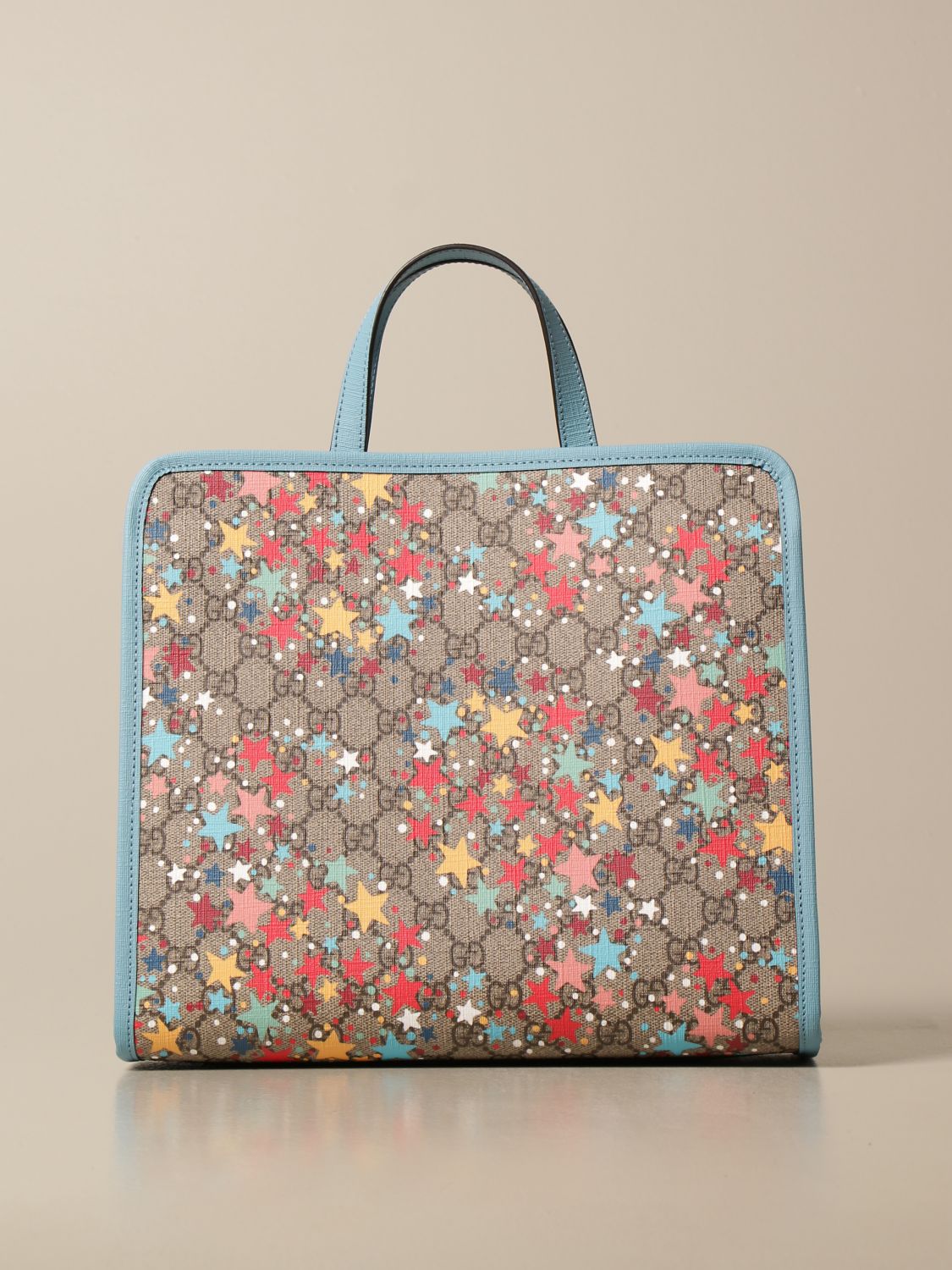 GUCCI: bag in GG Supreme fabric with stars | Bag Gucci Kids Beige | Bag Gucci 605614 2R6BN 