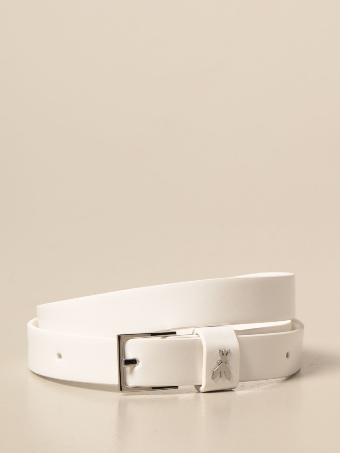 Patrizia Pepe Belt In Synthetic Leather In White