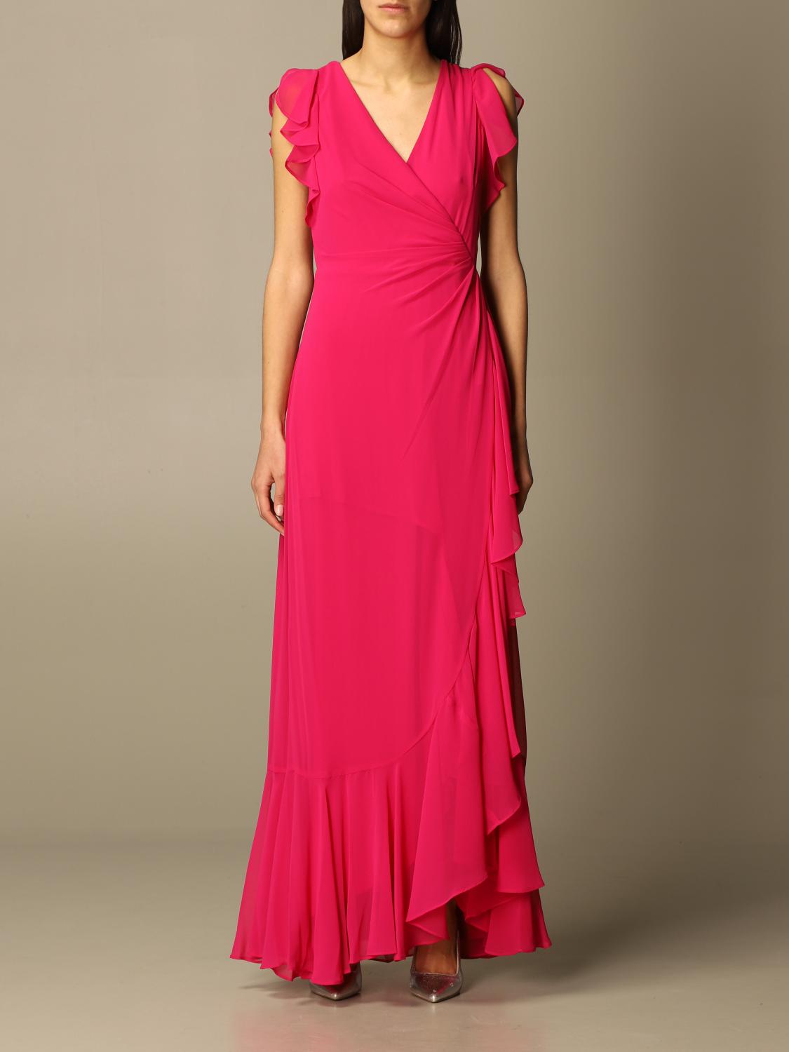 ralph lauren fuchsia dress