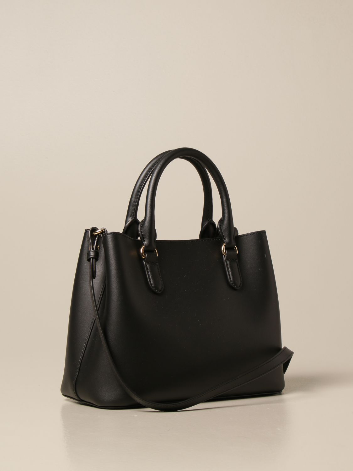 Leather handbag Lauren Ralph Lauren Black in Leather - 34382486