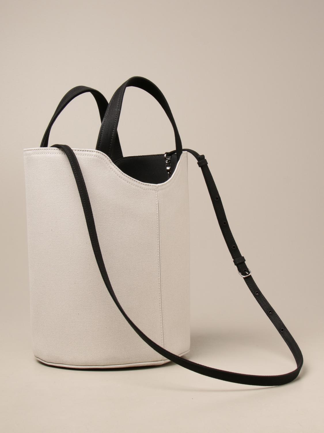 BALENCIAGA: Wave tote M bag in canvas with logo | Handbag BALENCIAGA: Wave tote M bag in canvas with logo | Handbag