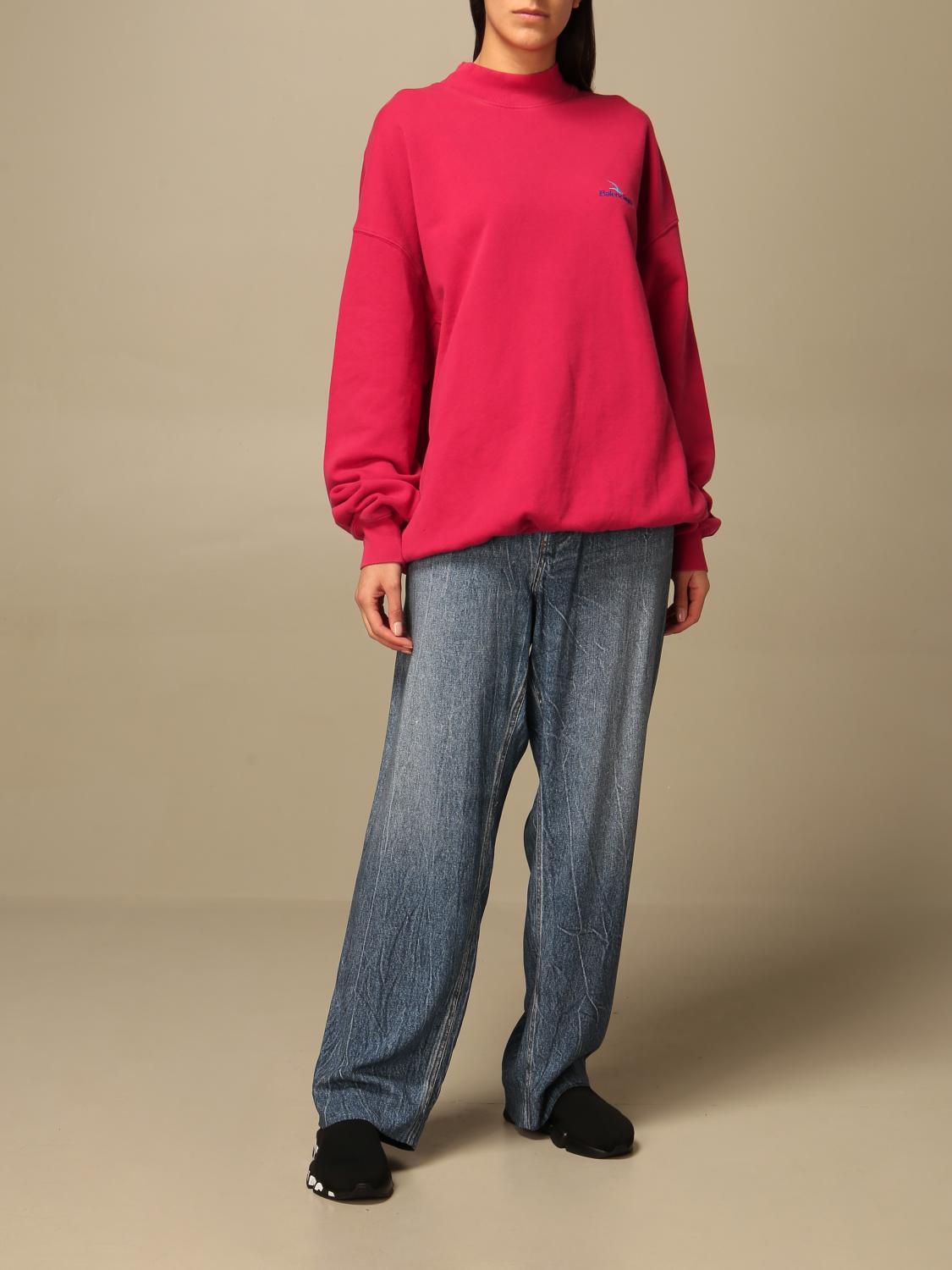 balenciaga sweatsuit womens red
