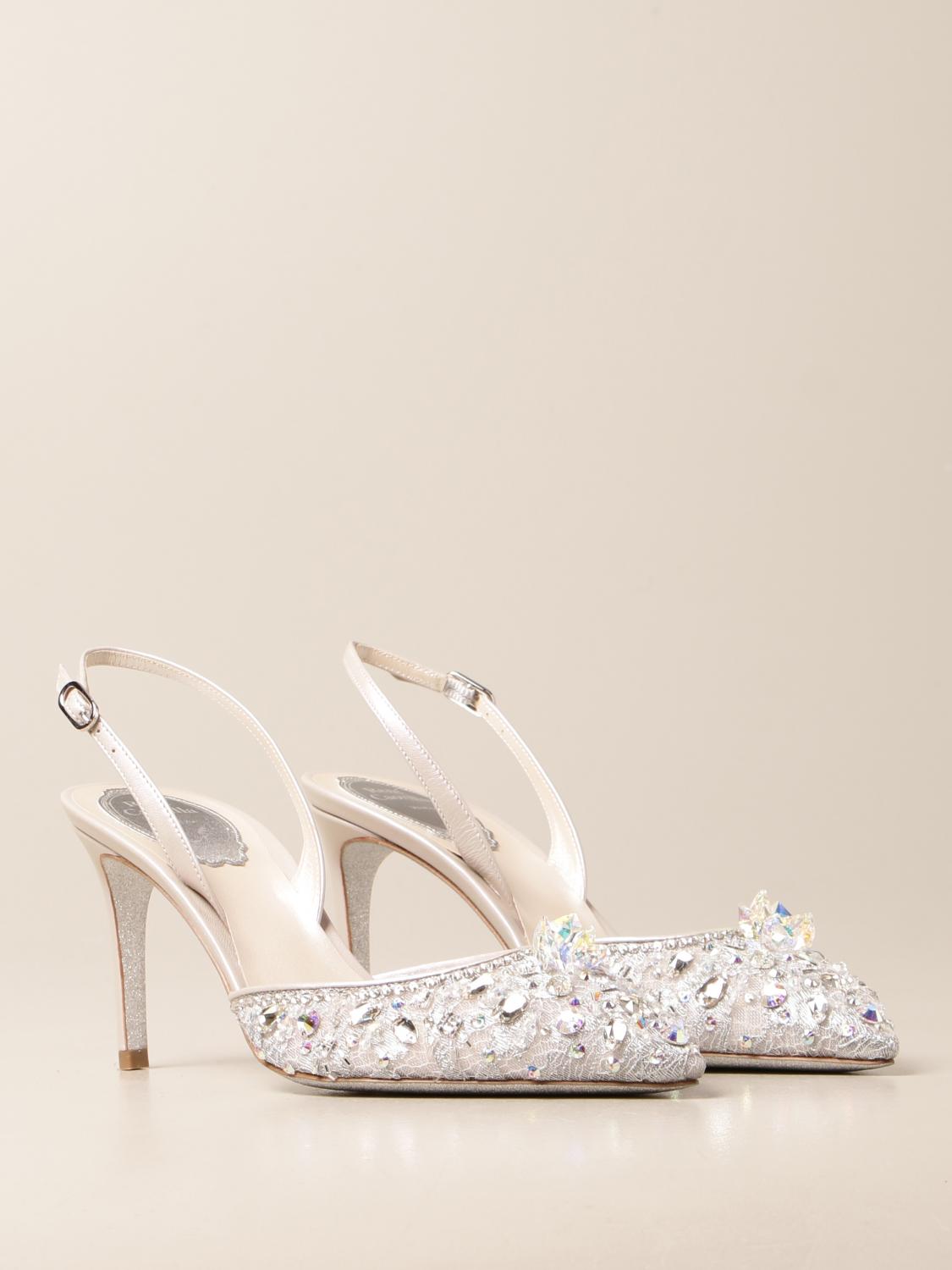 rene caovilla cinderella slingback