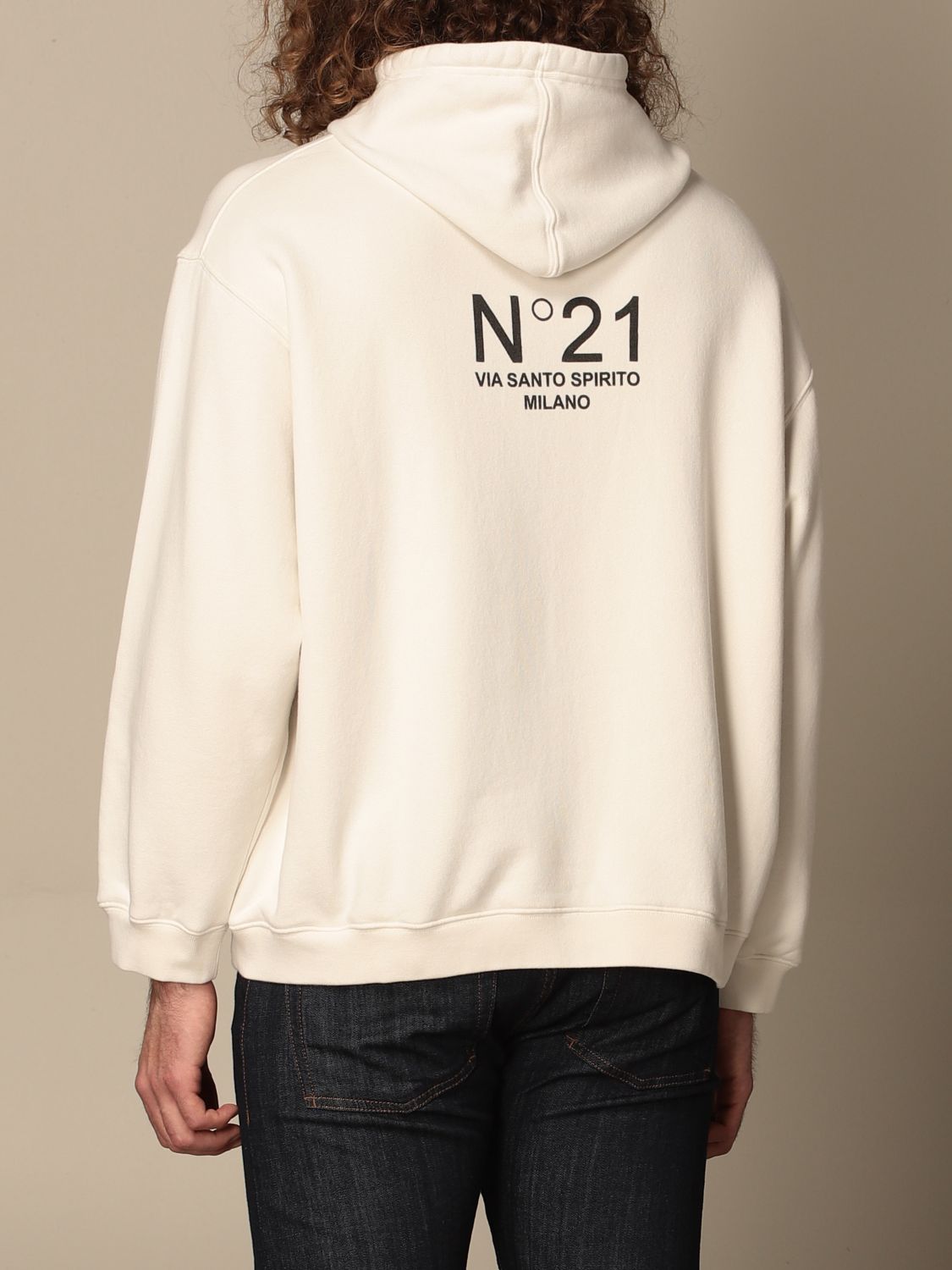 Sweatshirt N° 21: Sweatshirt herren N° 21 weiß 2