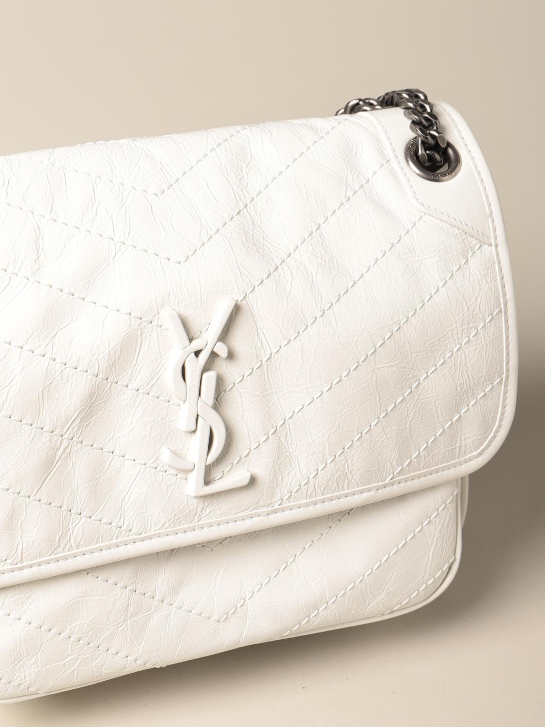 BORSA NIKI BABY IN PELLE VINTAGE GOFFRATA SAINT LAURENT