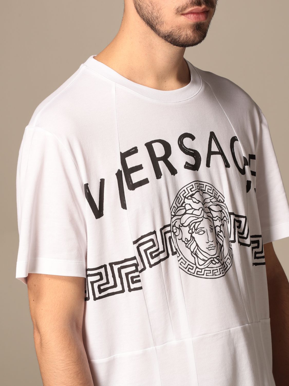 VERSACE：Tシャツ メンズ - ホワイト | GIGLIO.COMオンラインのVersace