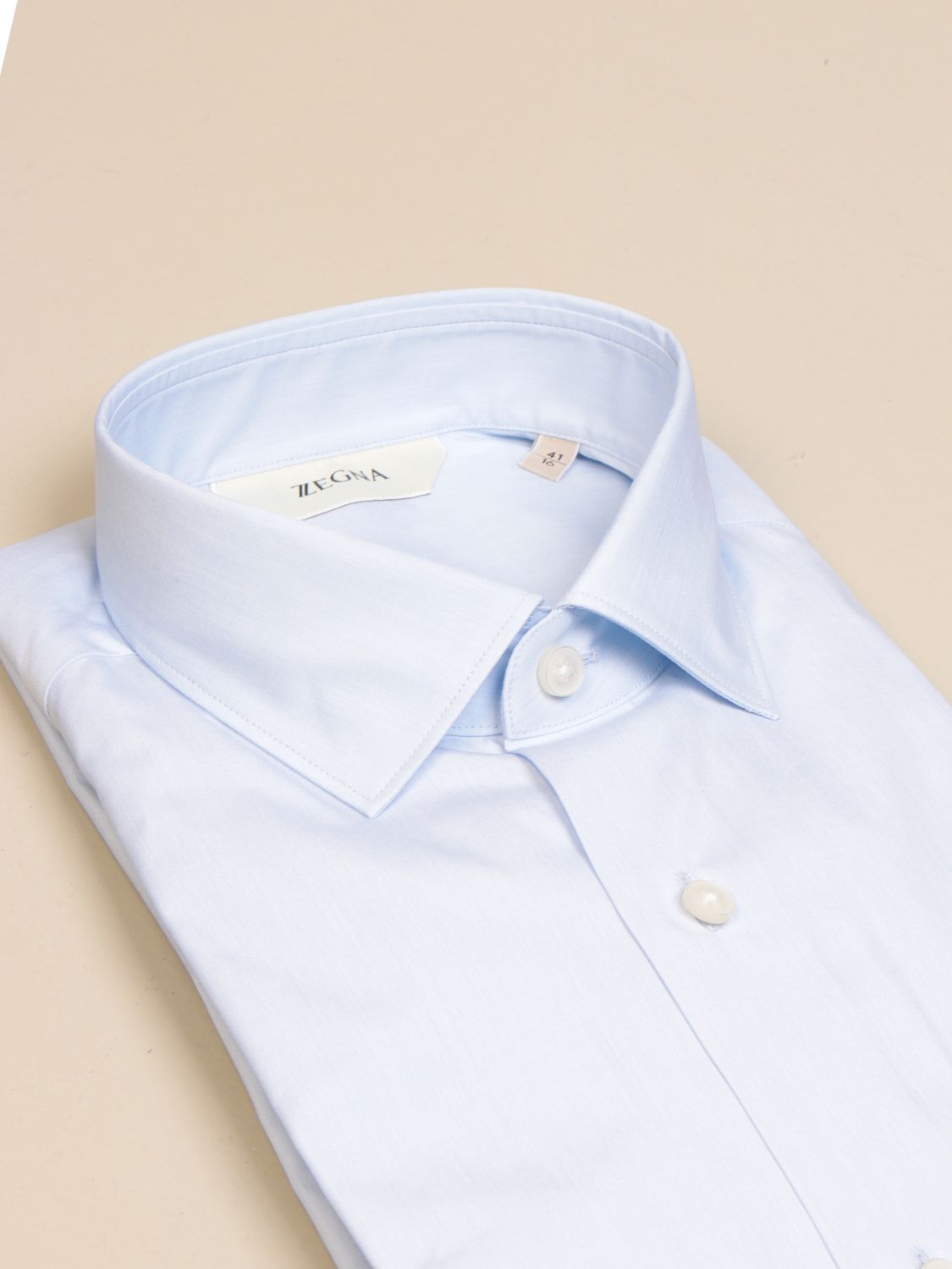 Z ZEGNA: shirt in cotton blend with French collar | Shirt Z Zegna Men ...
