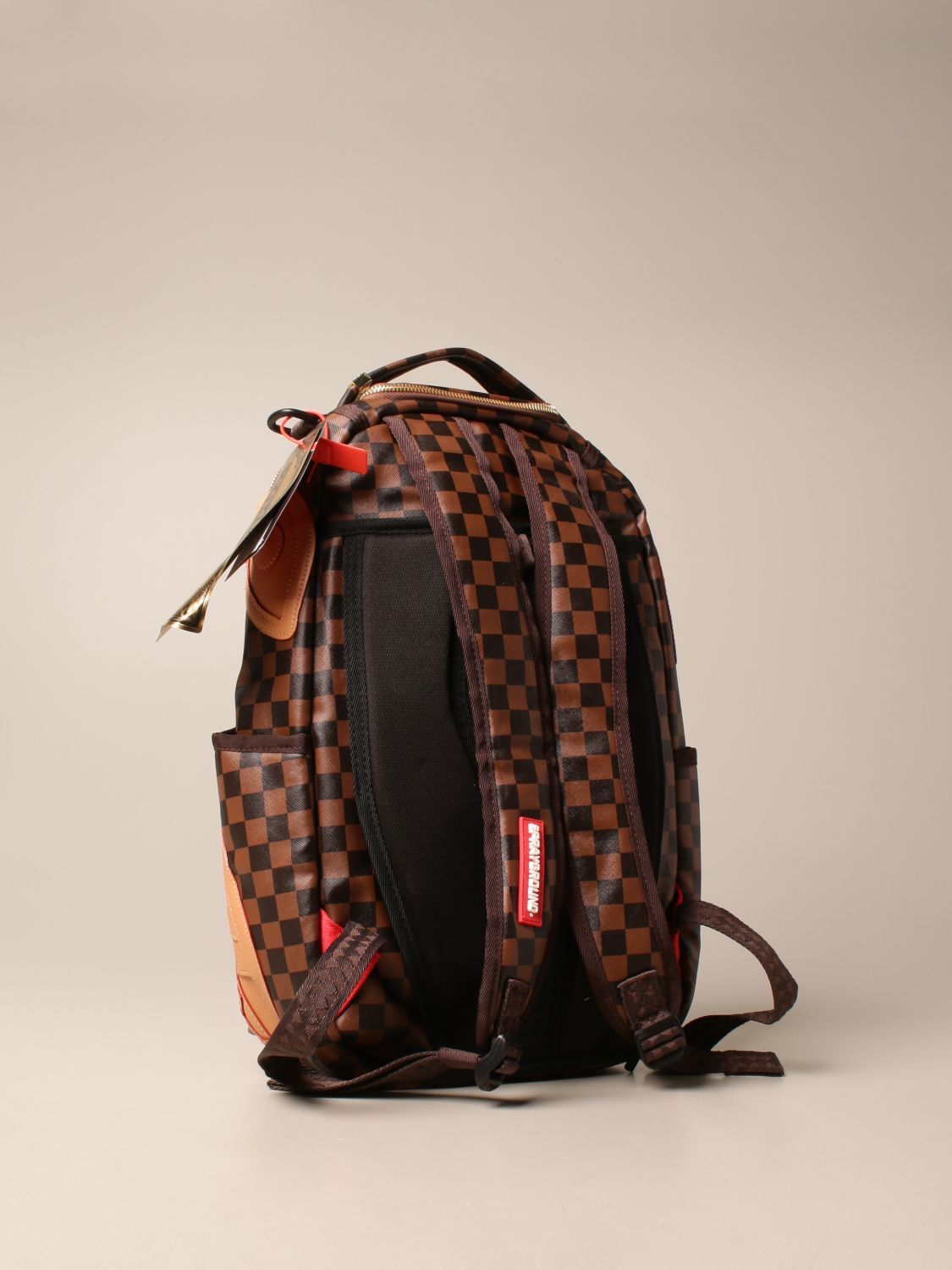 Leather backpack Sprayground Brown in Leather - 22849693