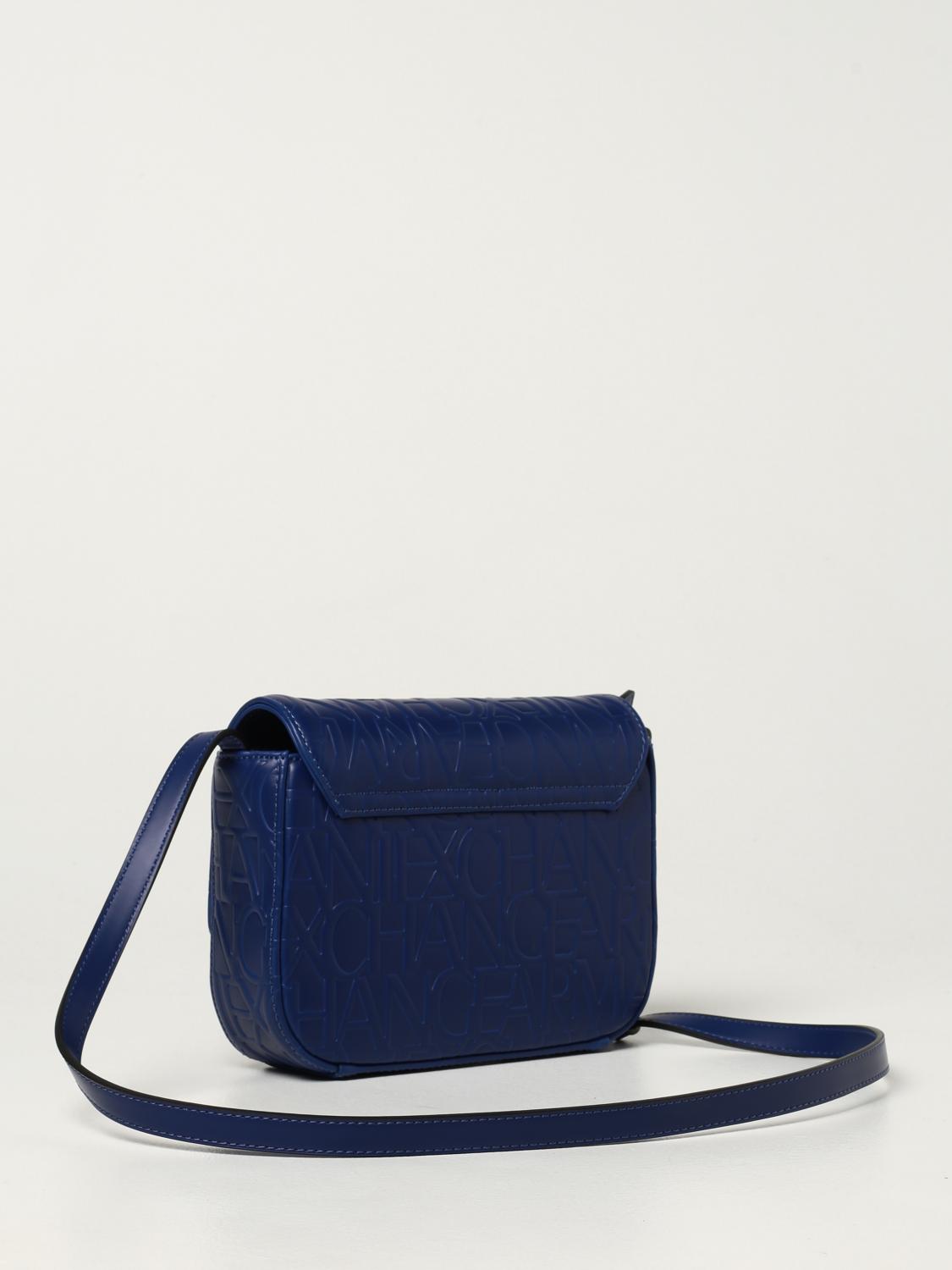 armani exchange blue bag