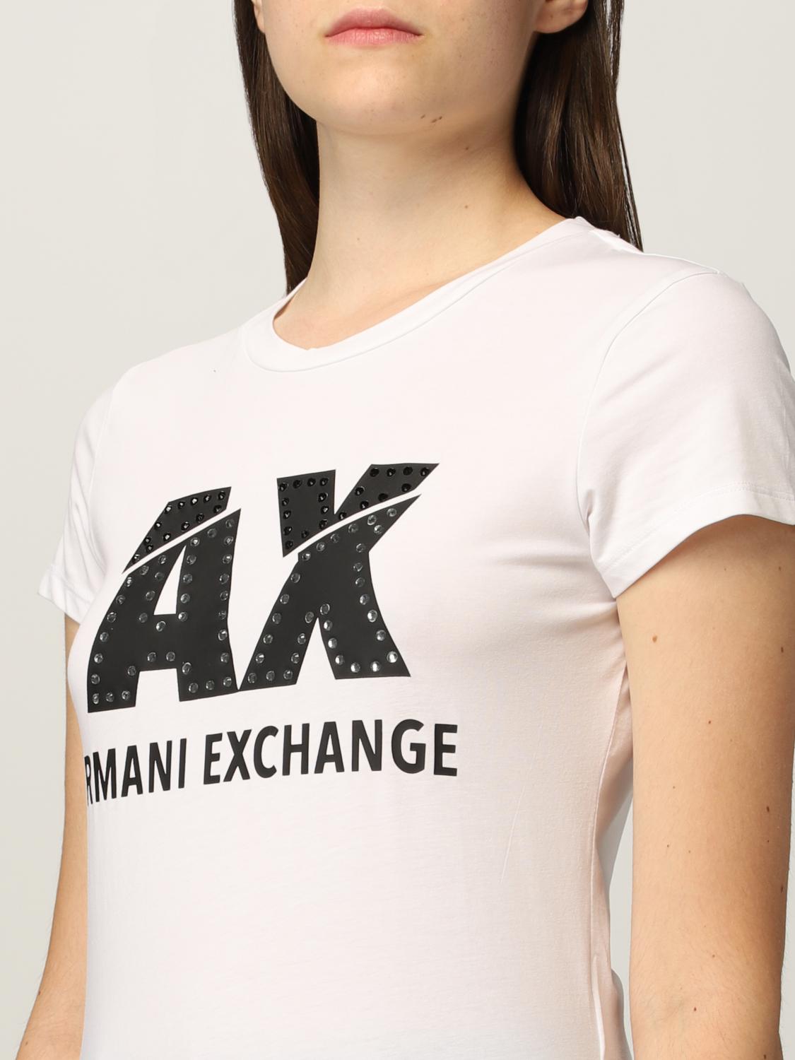 armani exchange black and white shirt