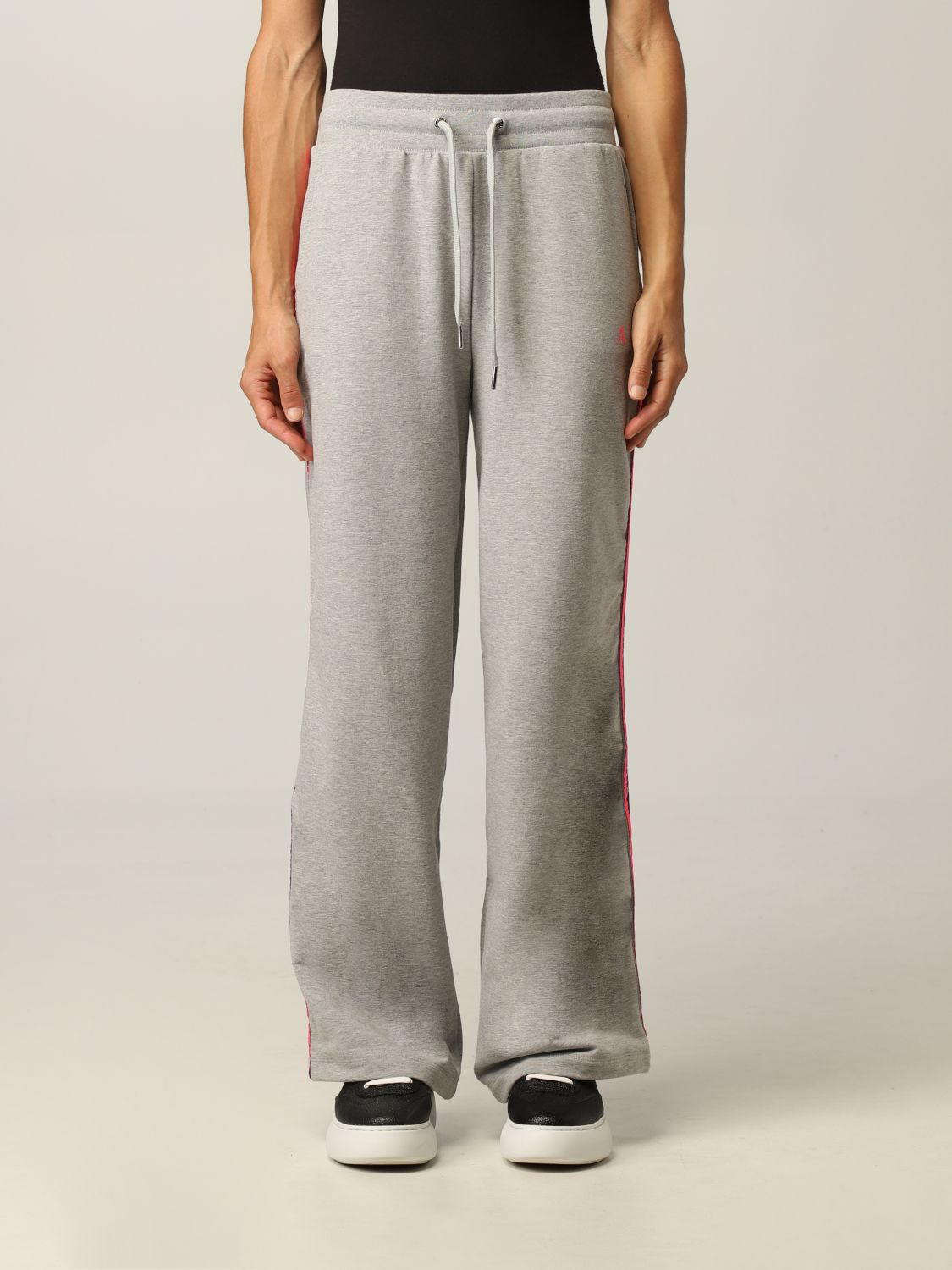 Armani Exchange cotton jogging pants with logo-tape
