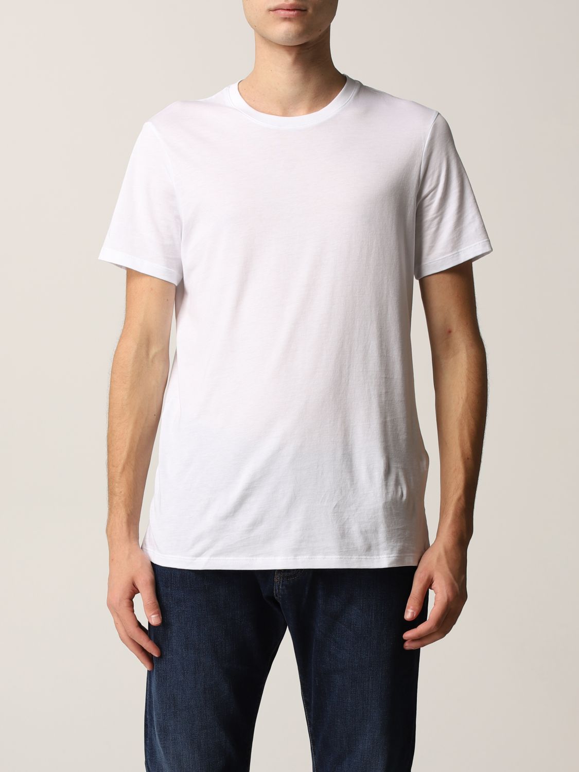 ARMANI EXCHANGE: T-shirt in cotton jersey - White | Armani Exchange t ...