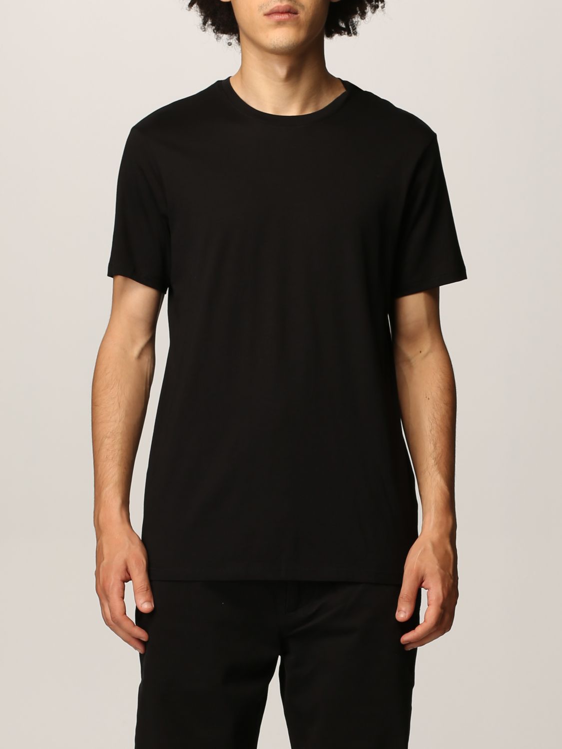 ARMANI EXCHANGE: T-shirt in cotton jersey - Black | Armani Exchange t ...